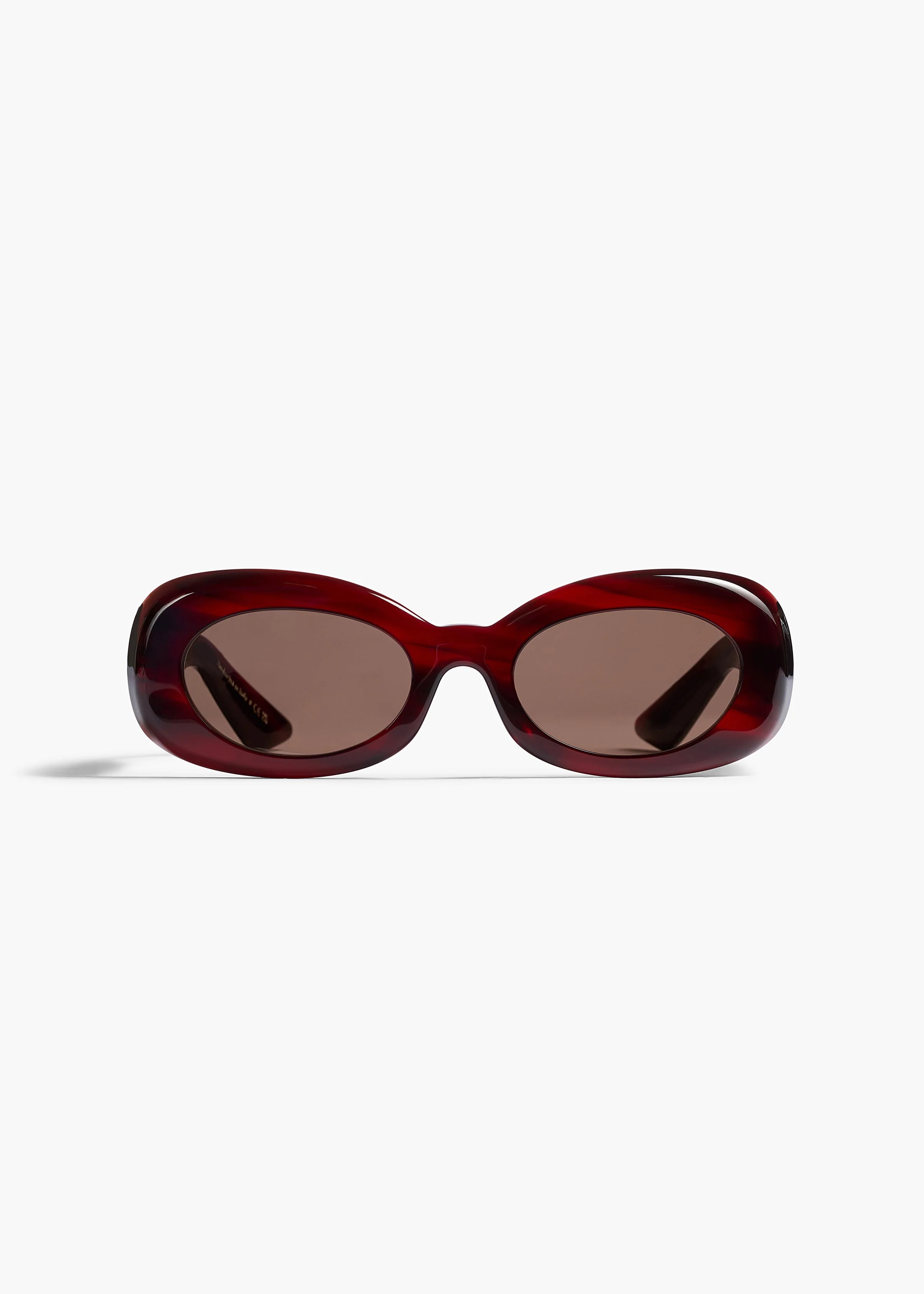 KHAITE x Oliver Peoples 1992C in Bordeaux Bark and Brown
