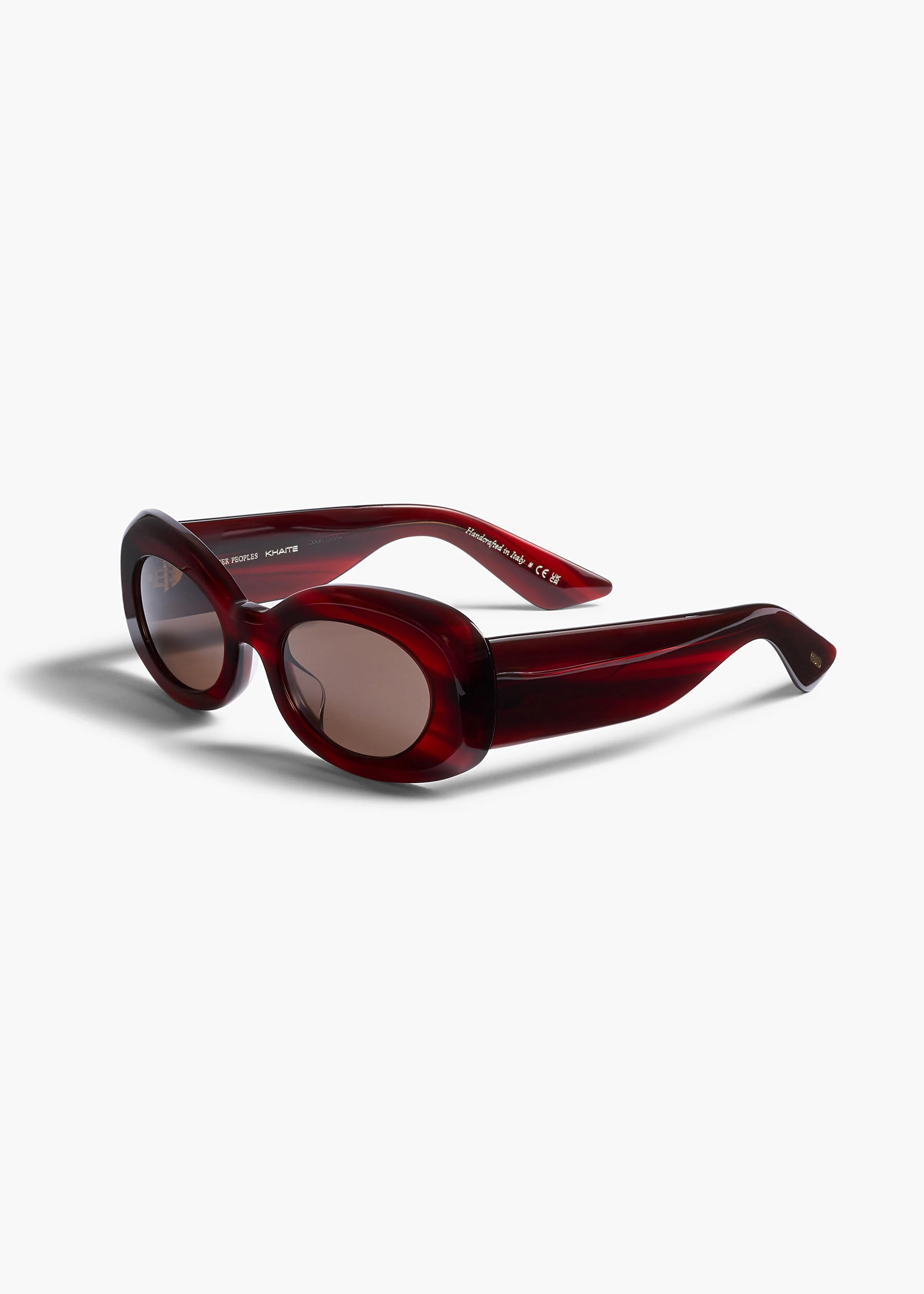 KHAITE x Oliver Peoples 1992C in Bordeaux Bark and Brown - Image 2