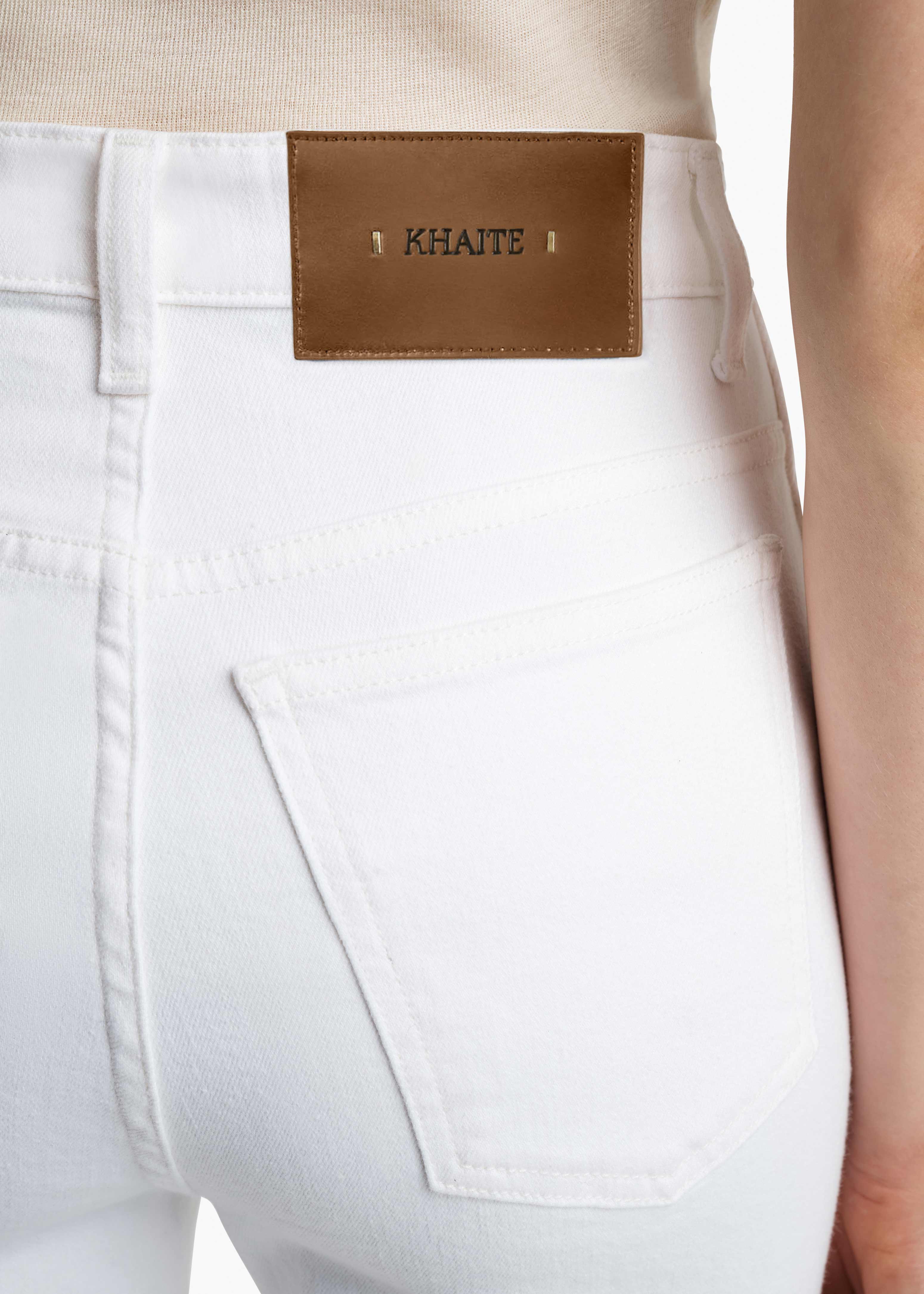 Abigail Stretch Jean in White - Image 6