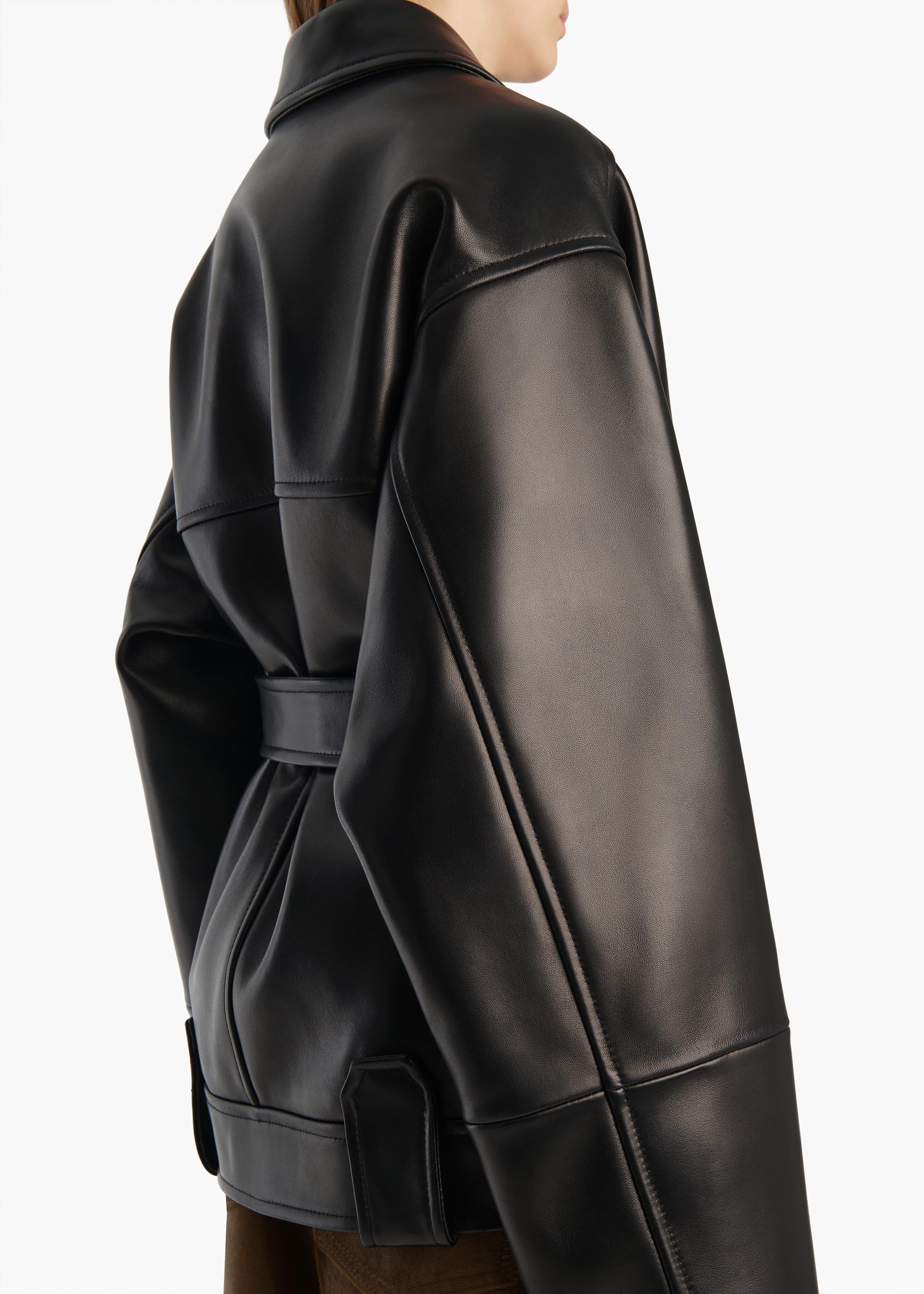 Alder Jacket in Black Leather - Image 6