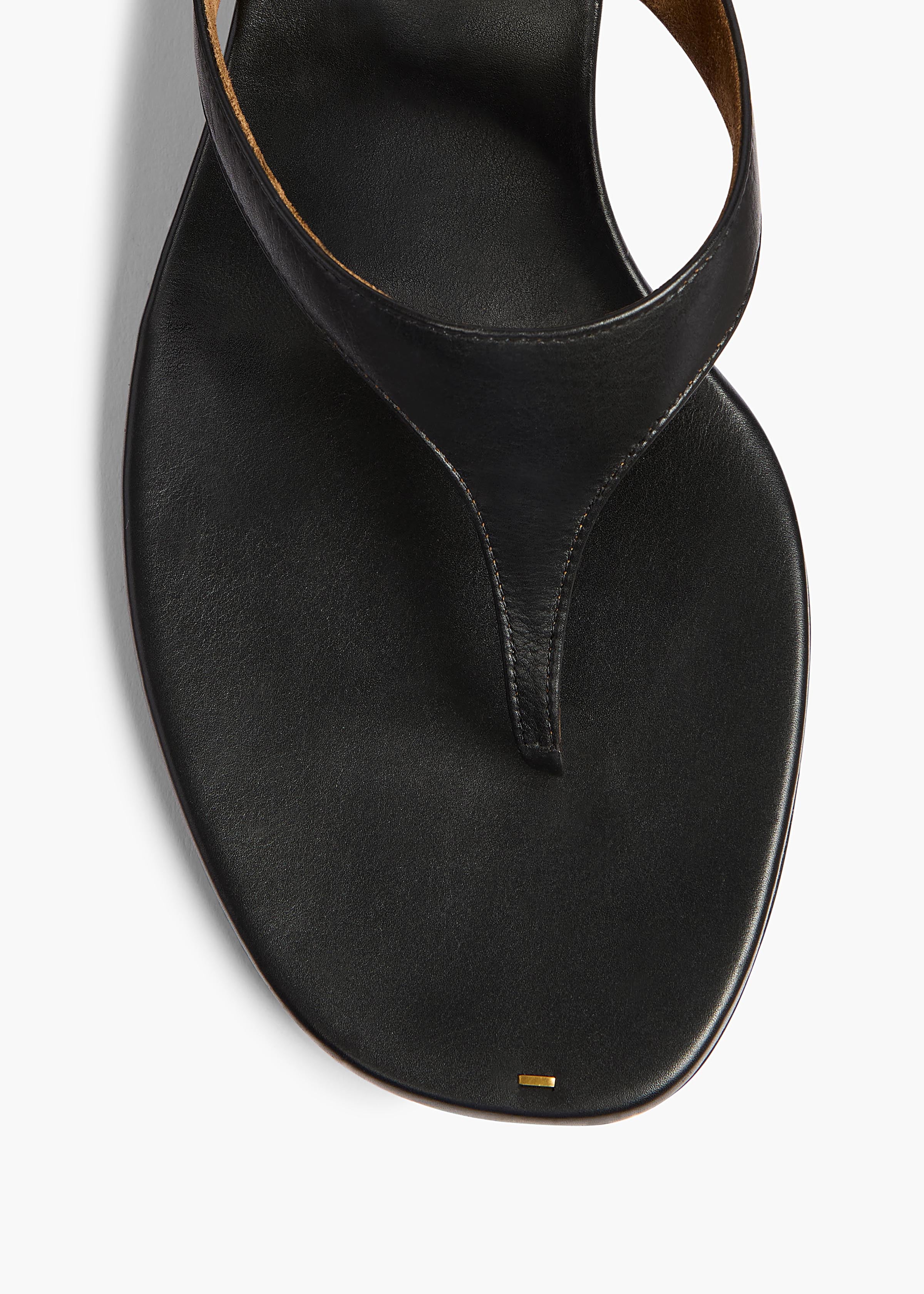 Archer Sandal in Black Leather - Image 3