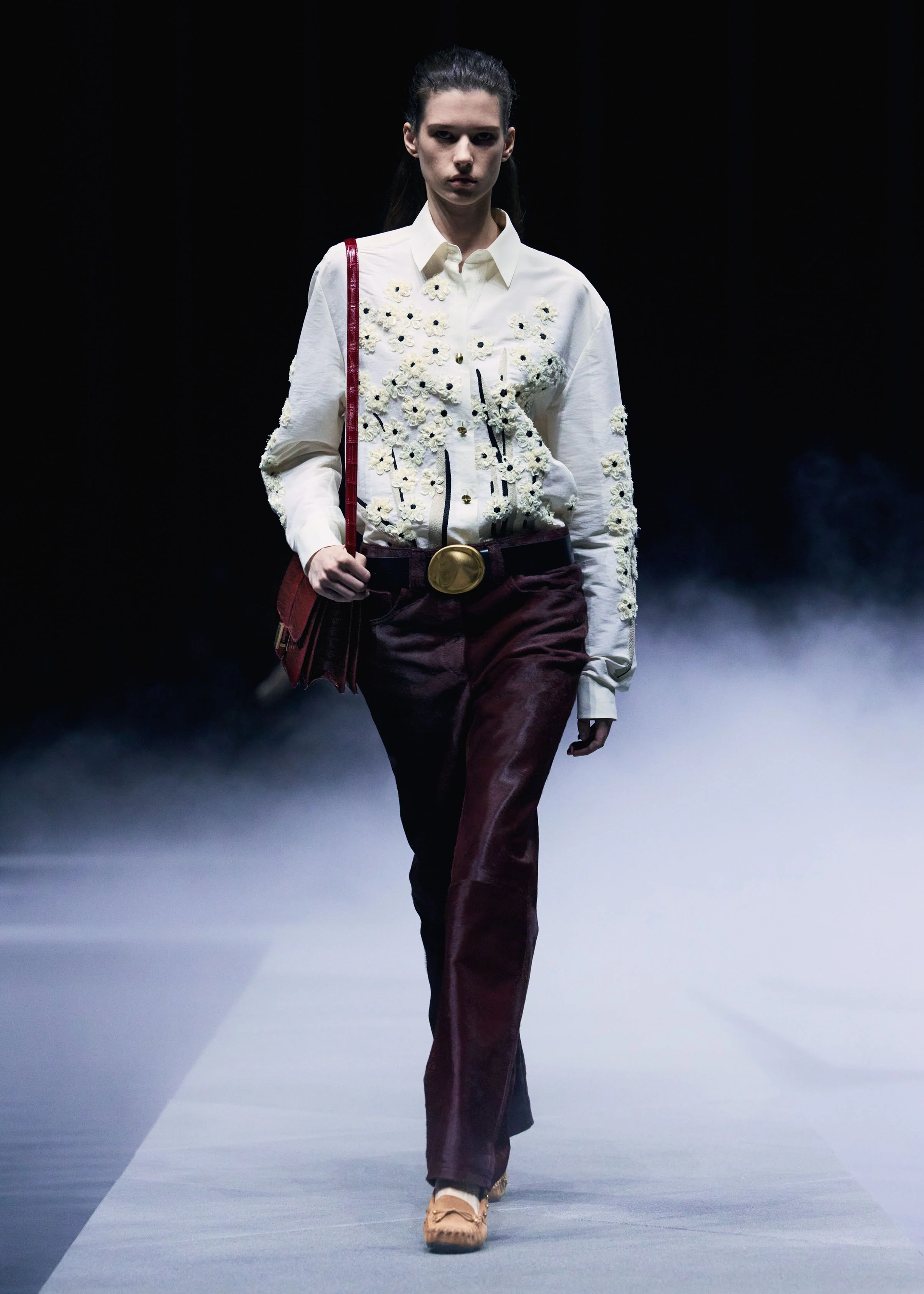 Argo Top in Natural with Floral Embroidery - Image 7
