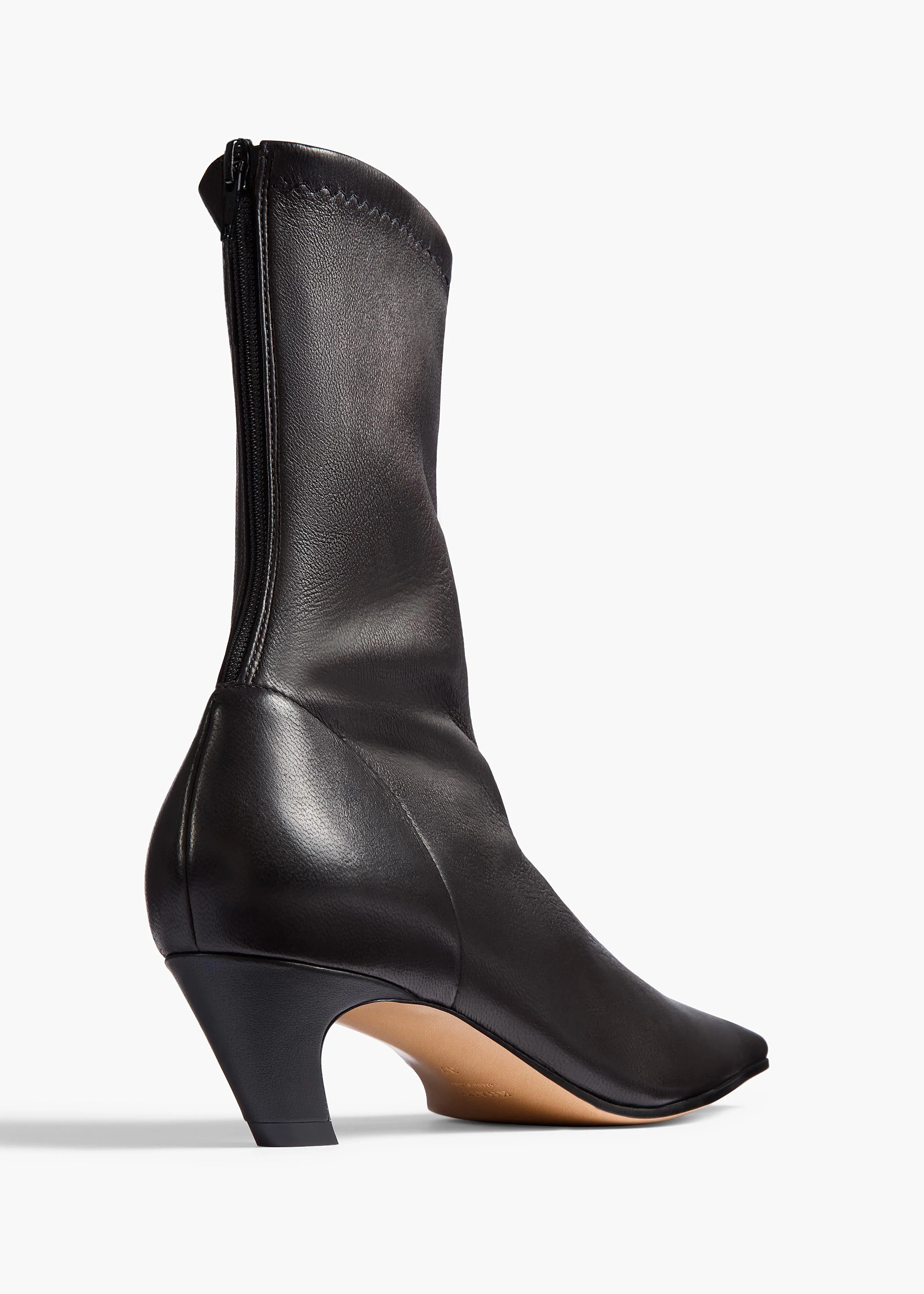 Arizona Stretch Ankle Boot in Black Nappa Leather - Image 3