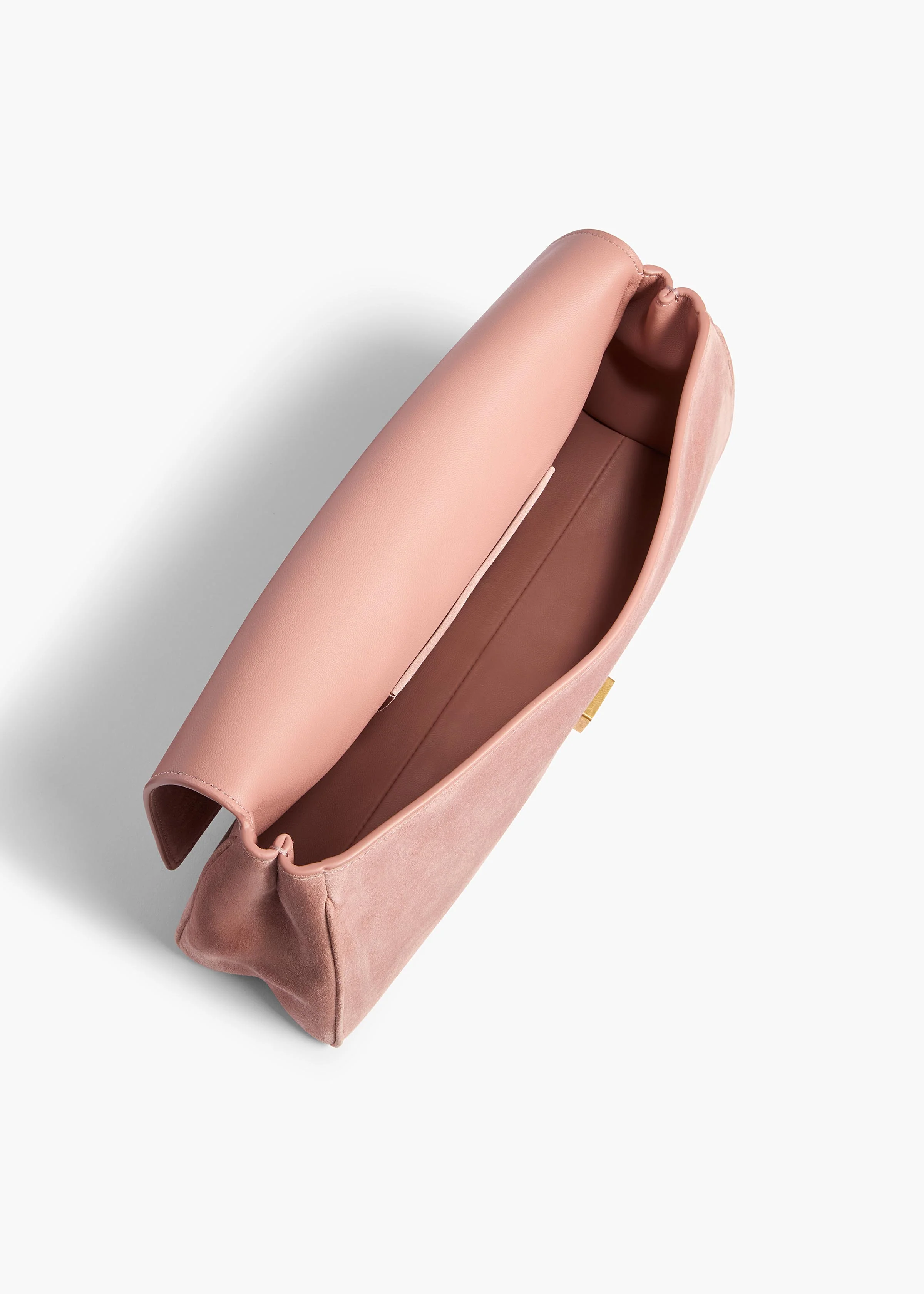 Audrey Clutch in Dusty Pink Suede - Image 3