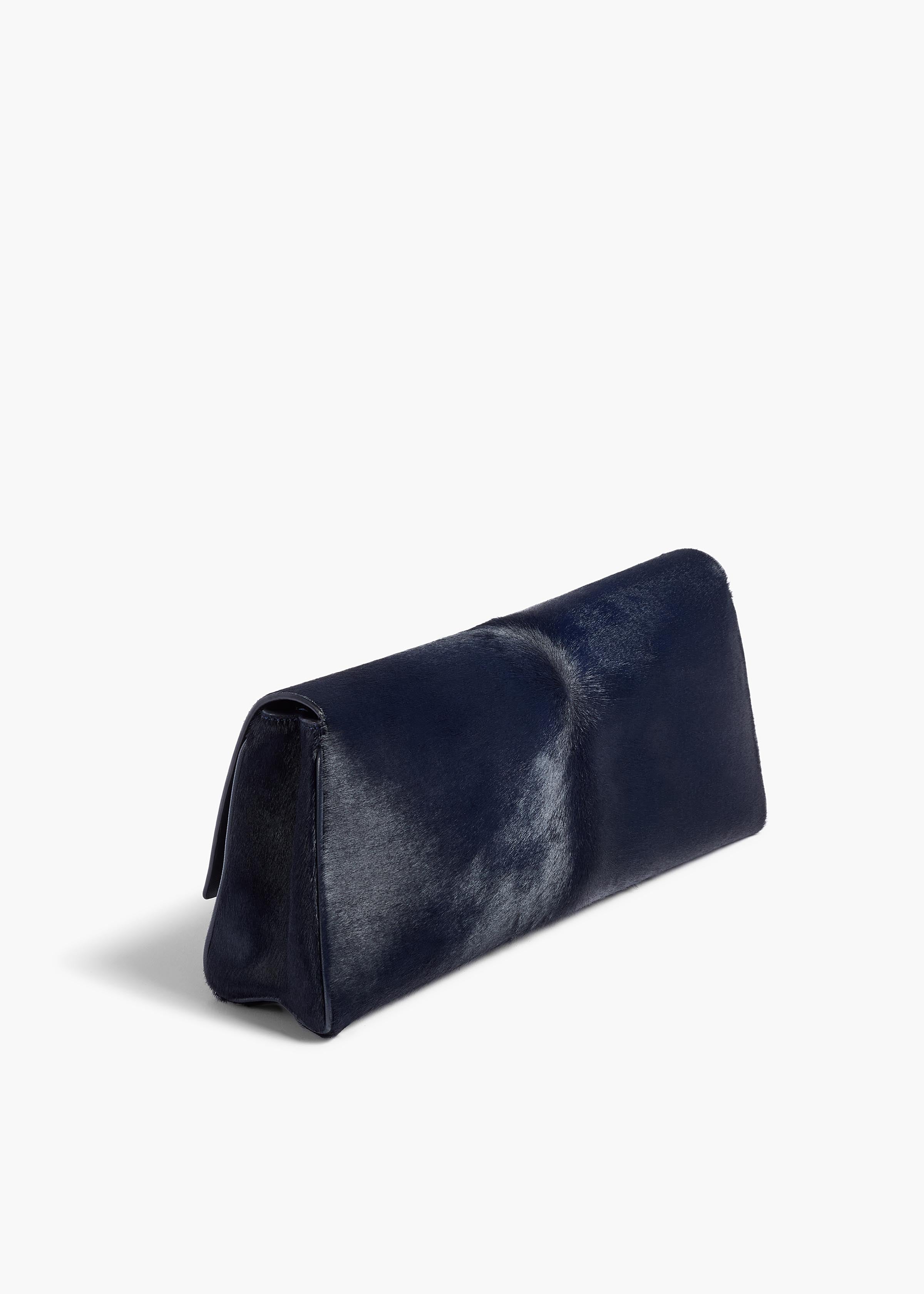 Audrey Clutch in Midnight Haircalf - Image 3