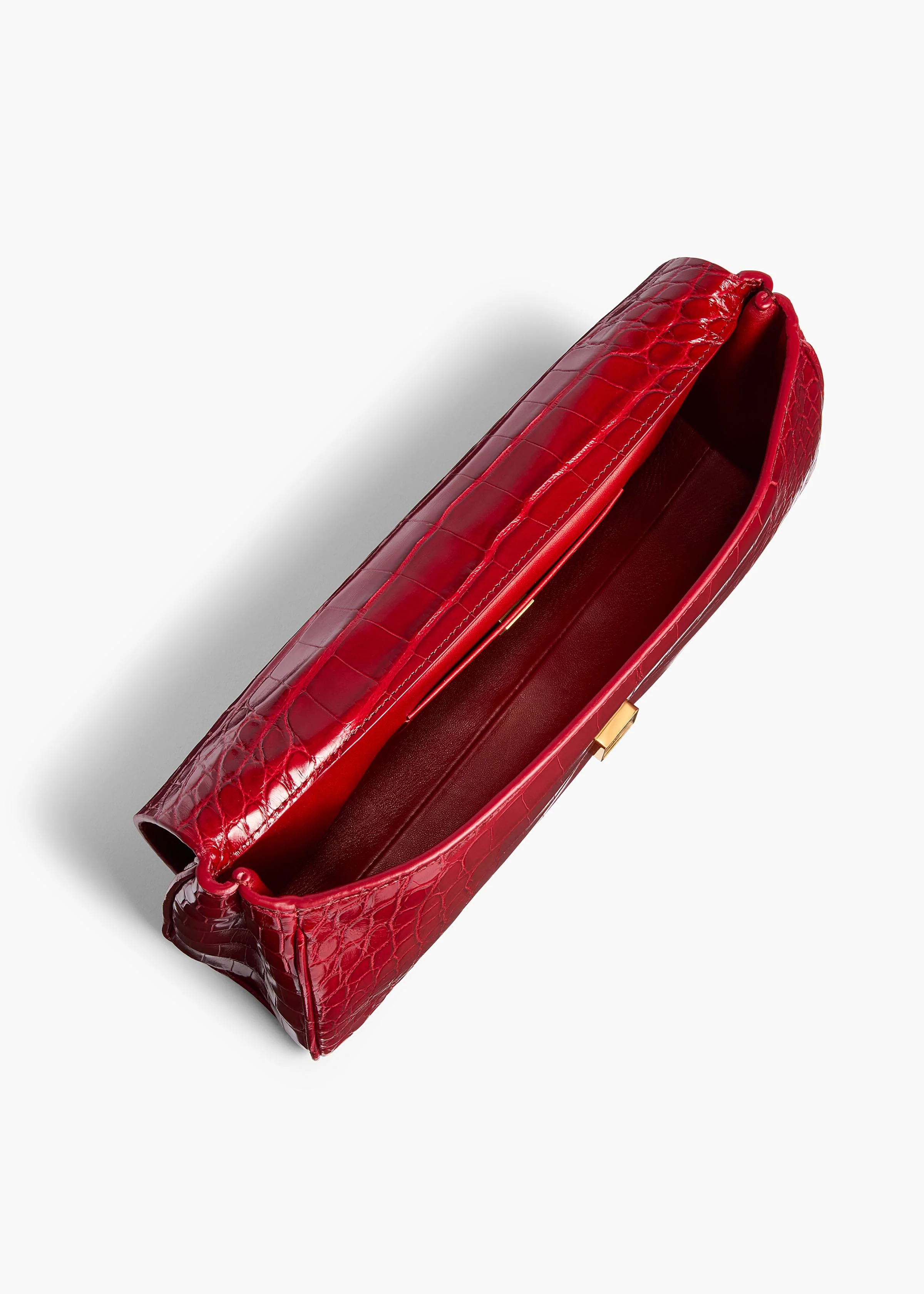 Audrey Clutch in Ruby Alligator - Image 3