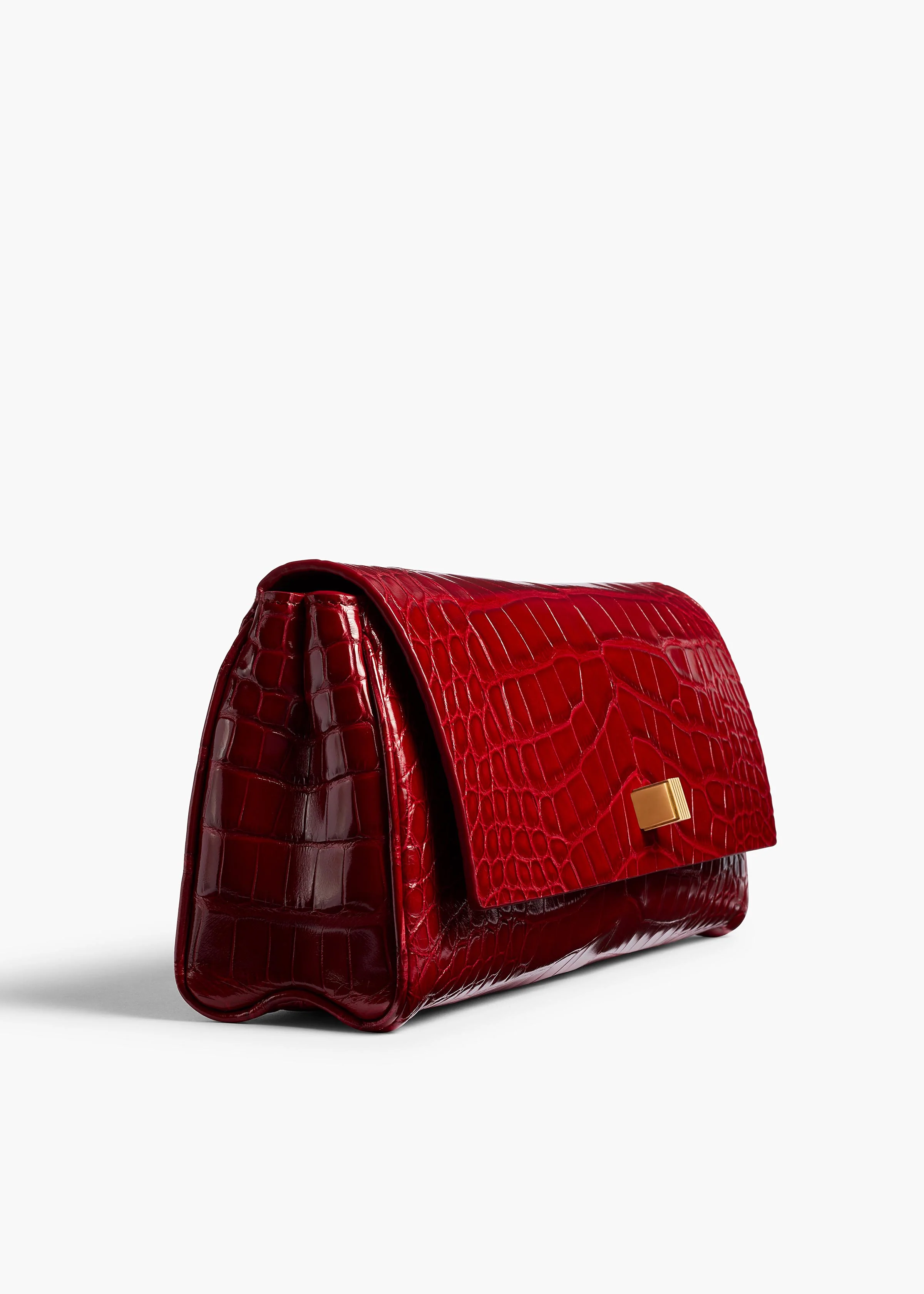 Audrey Clutch in Ruby Alligator - Image 4