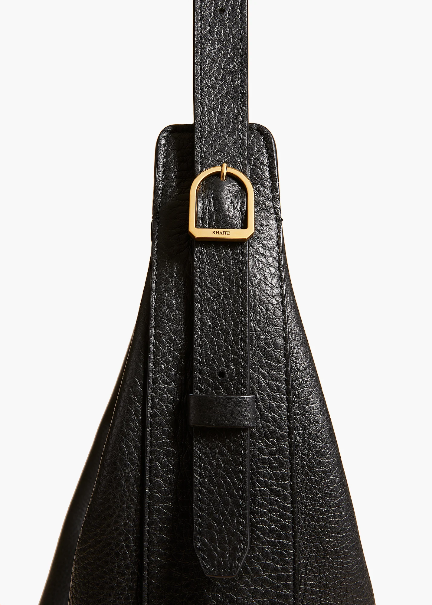 Augustina Hobo in Black Pebbled Leather - Image 4