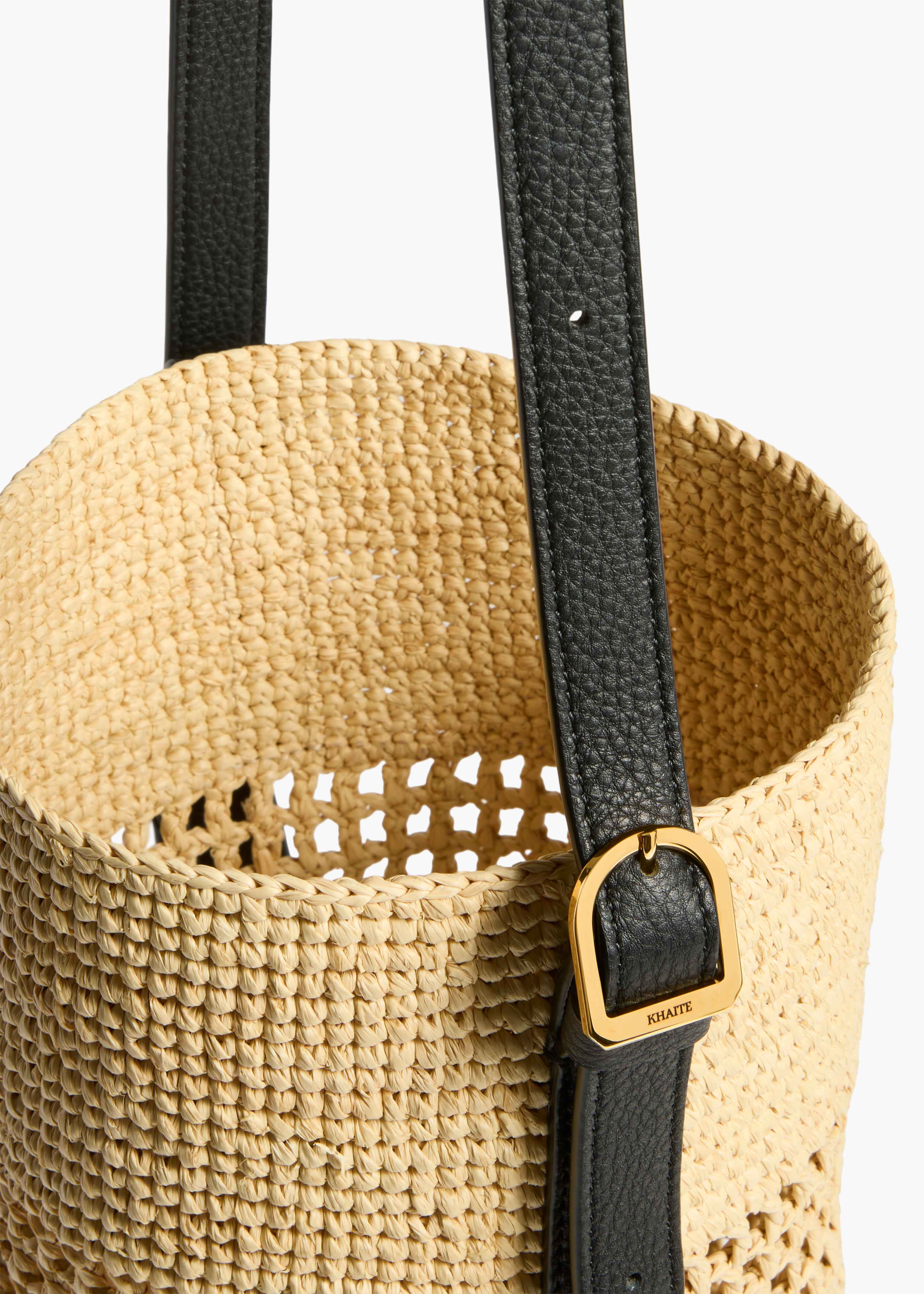 Small Billie Bucket Bag in Natural - Image 3