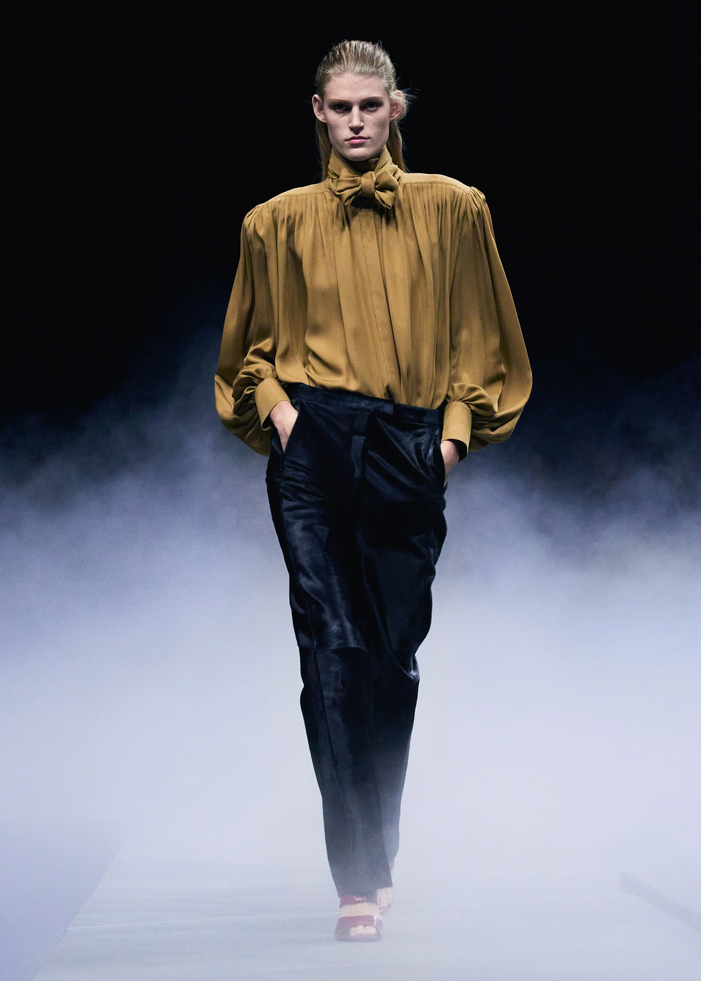 Borden Pant in Black Haircalf - Image 7