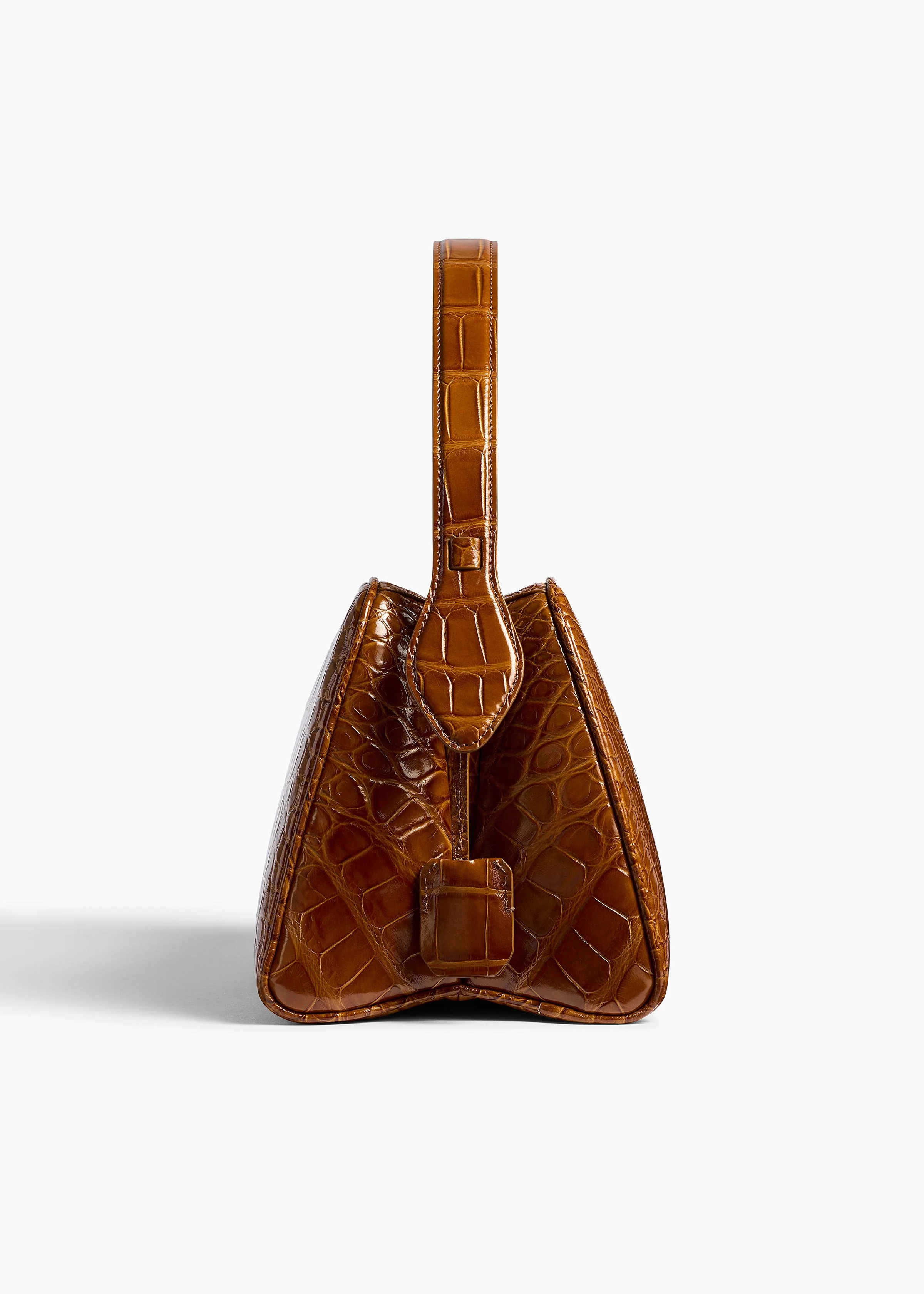 Cate Bag in Dark Honey Alligator - Image 5
