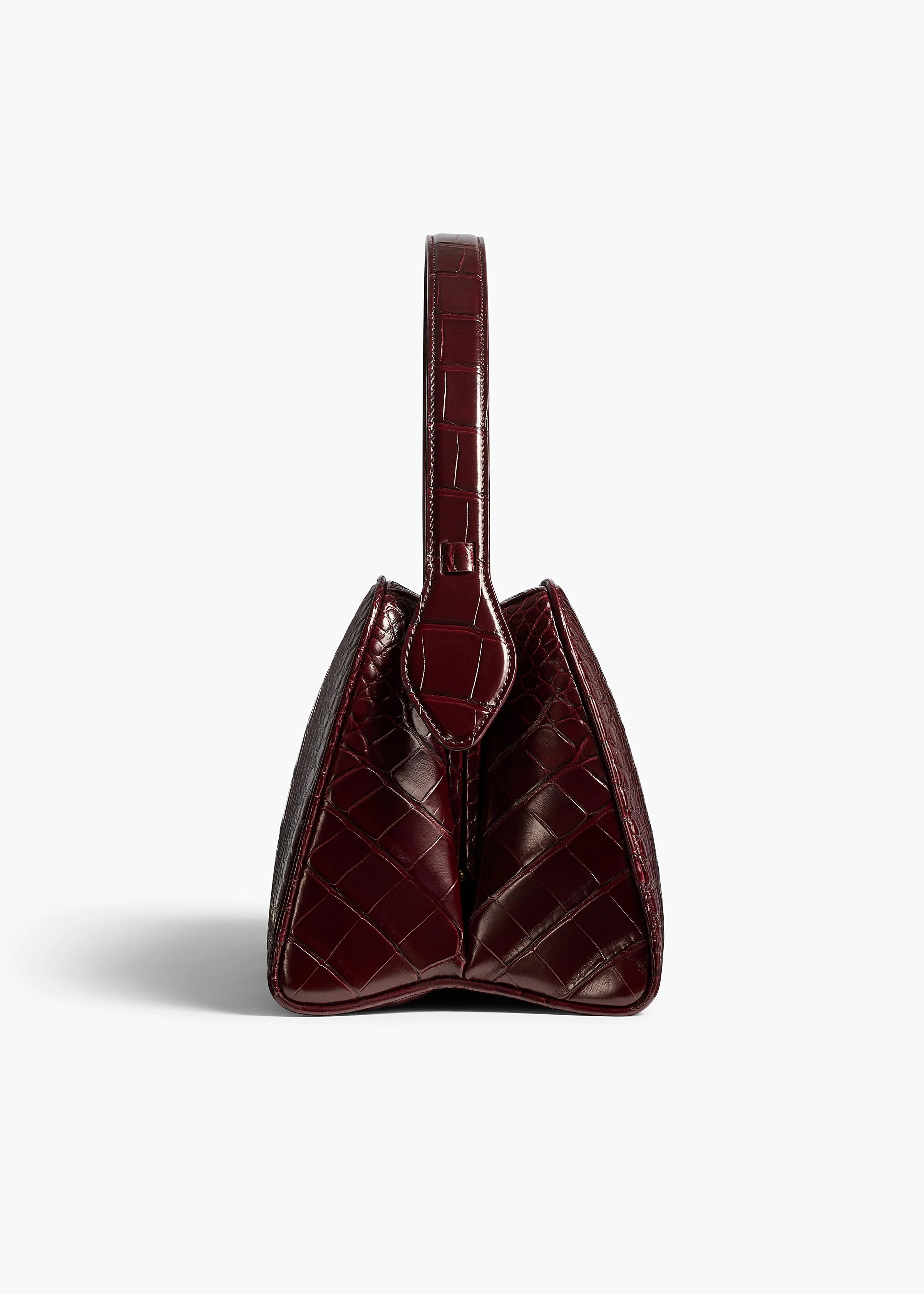 Cate Bag in Garnet Alligator - Image 3
