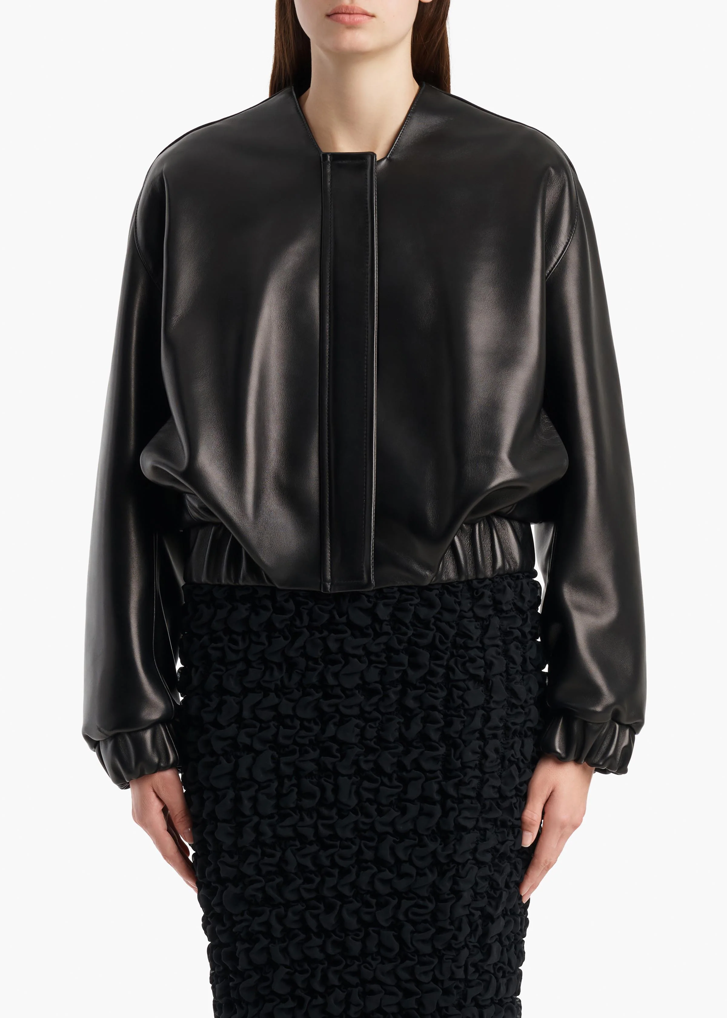 Cordan Jacket in Black Leather - Image 3