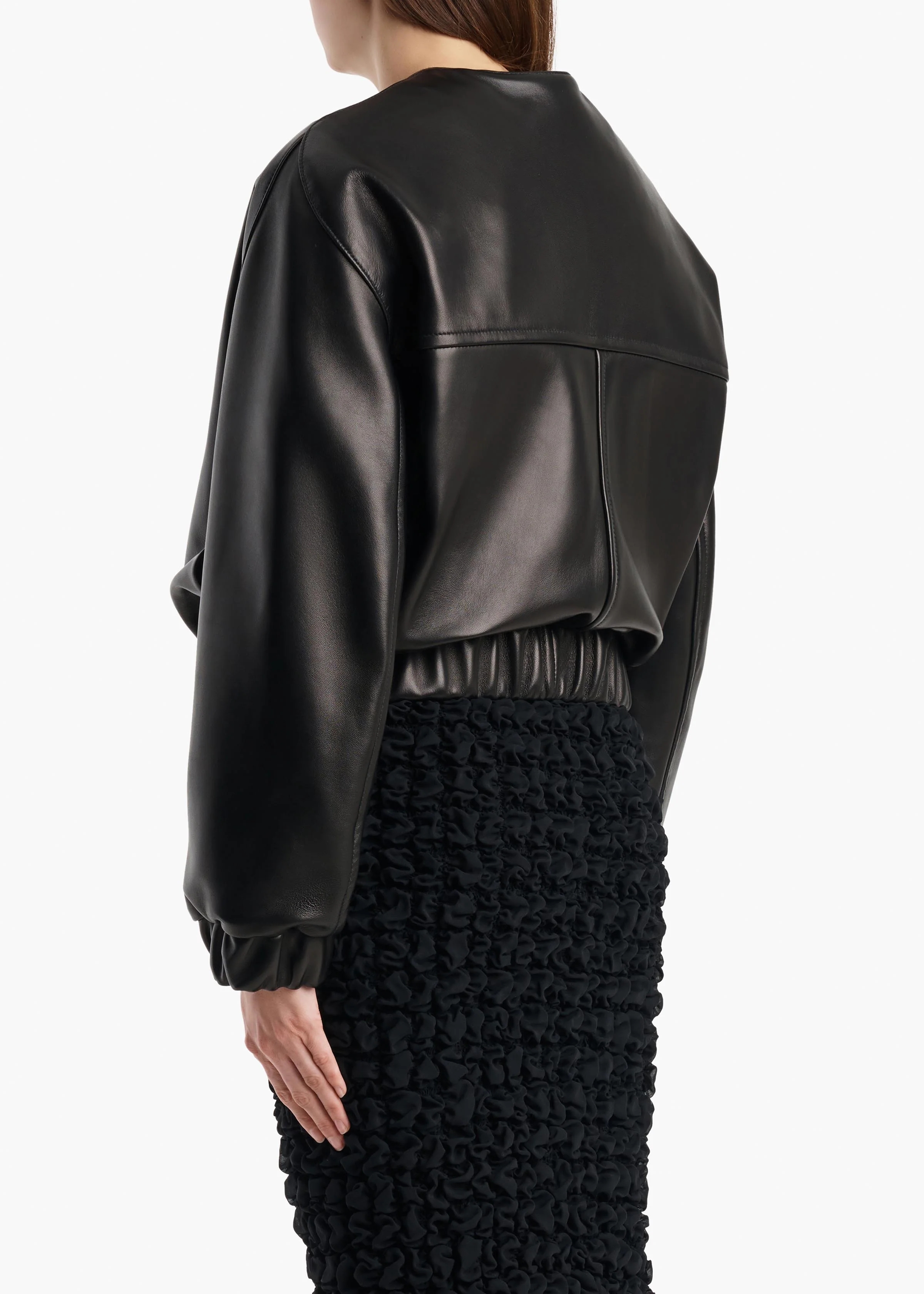 Cordan Jacket in Black Leather - Image 4