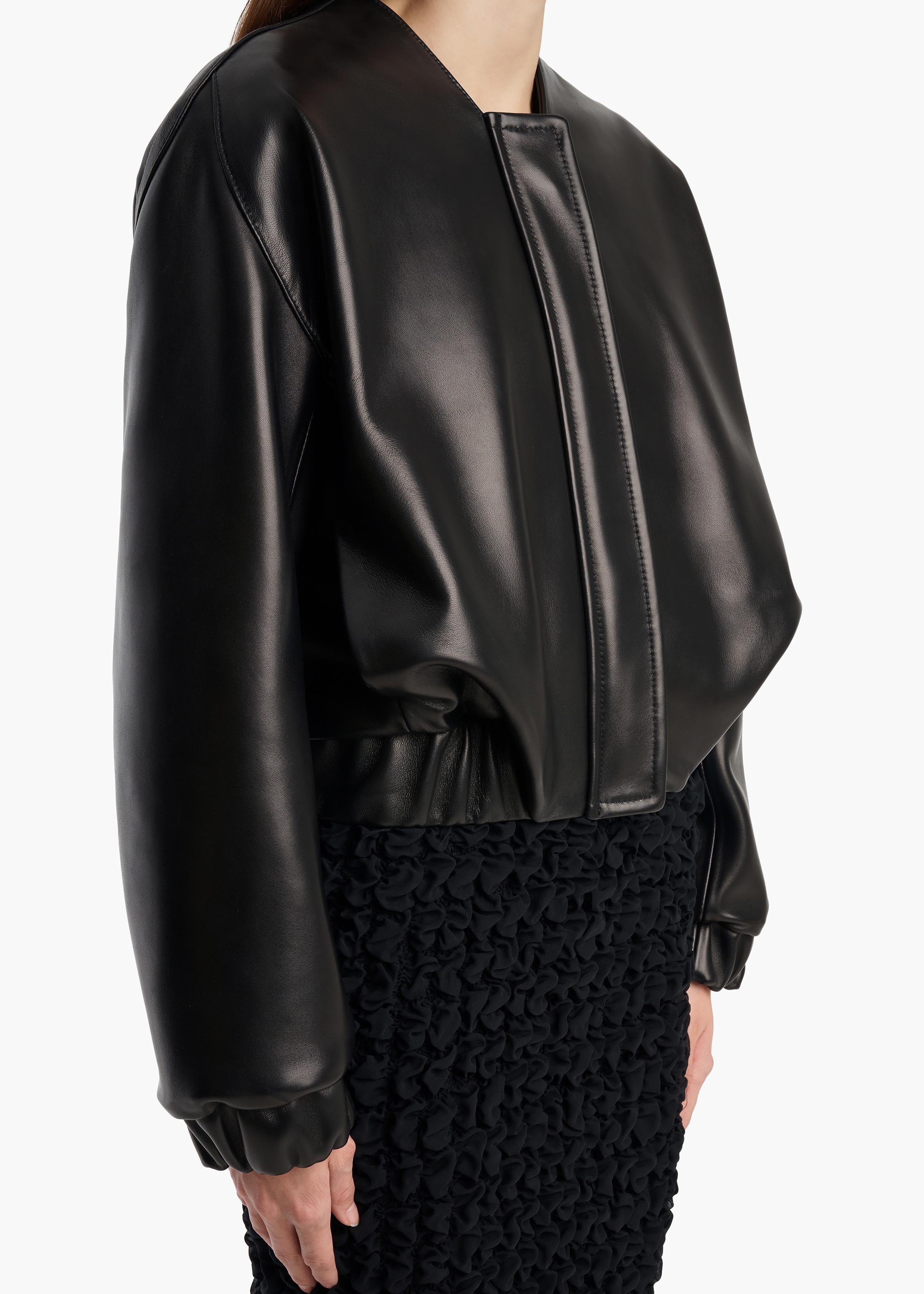 Cordan Jacket in Black Leather - Image 5