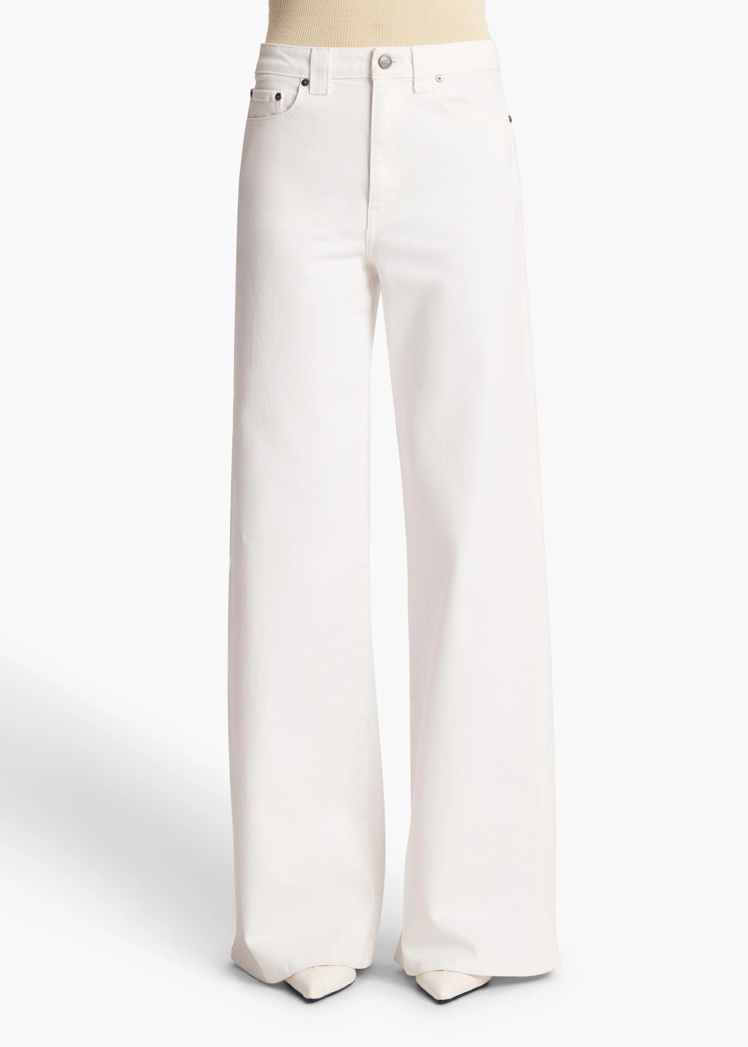 Dane Stretch Jean in White - Image 3