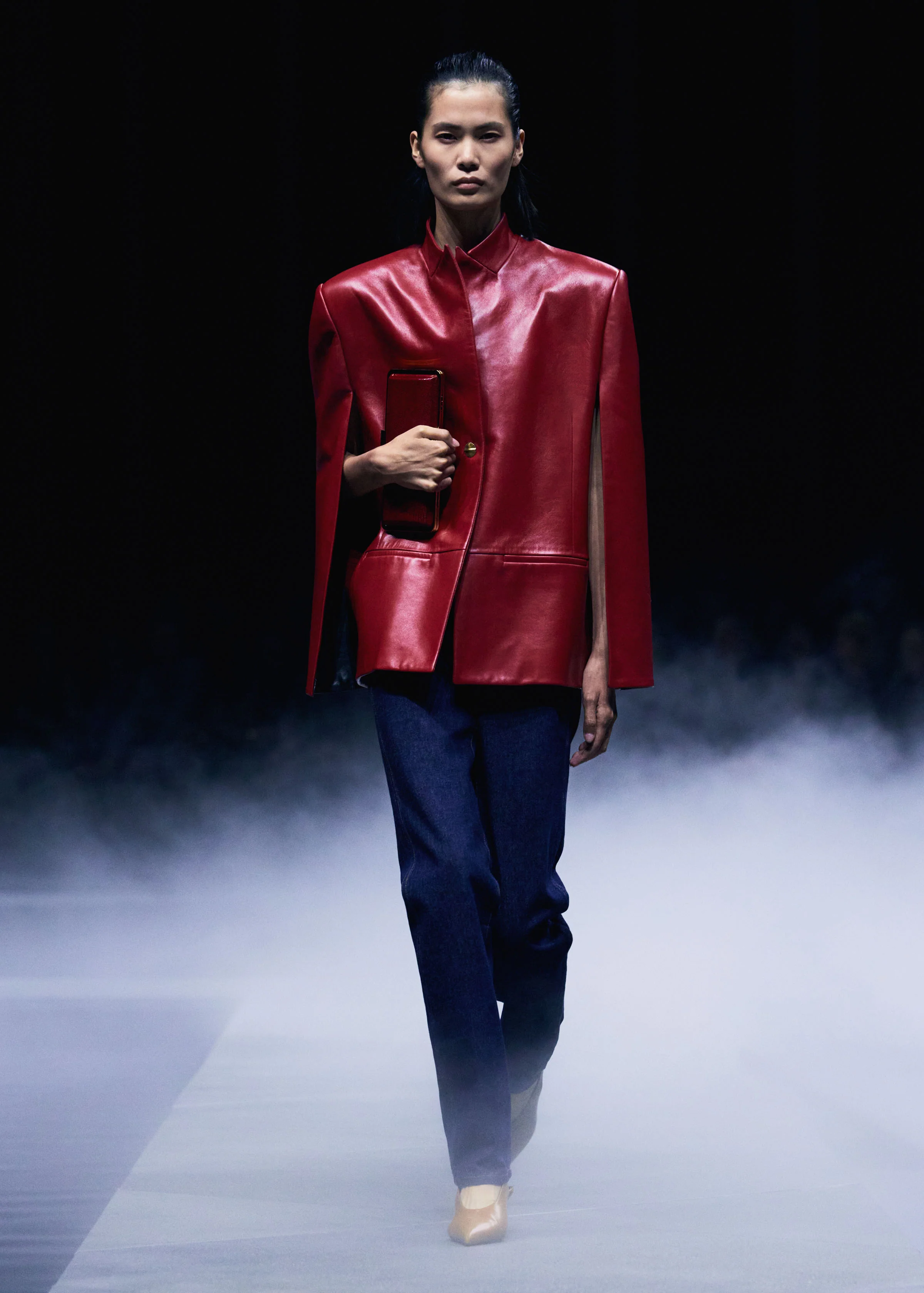 Dolso Jacket in Deep Red Leather - Image 7