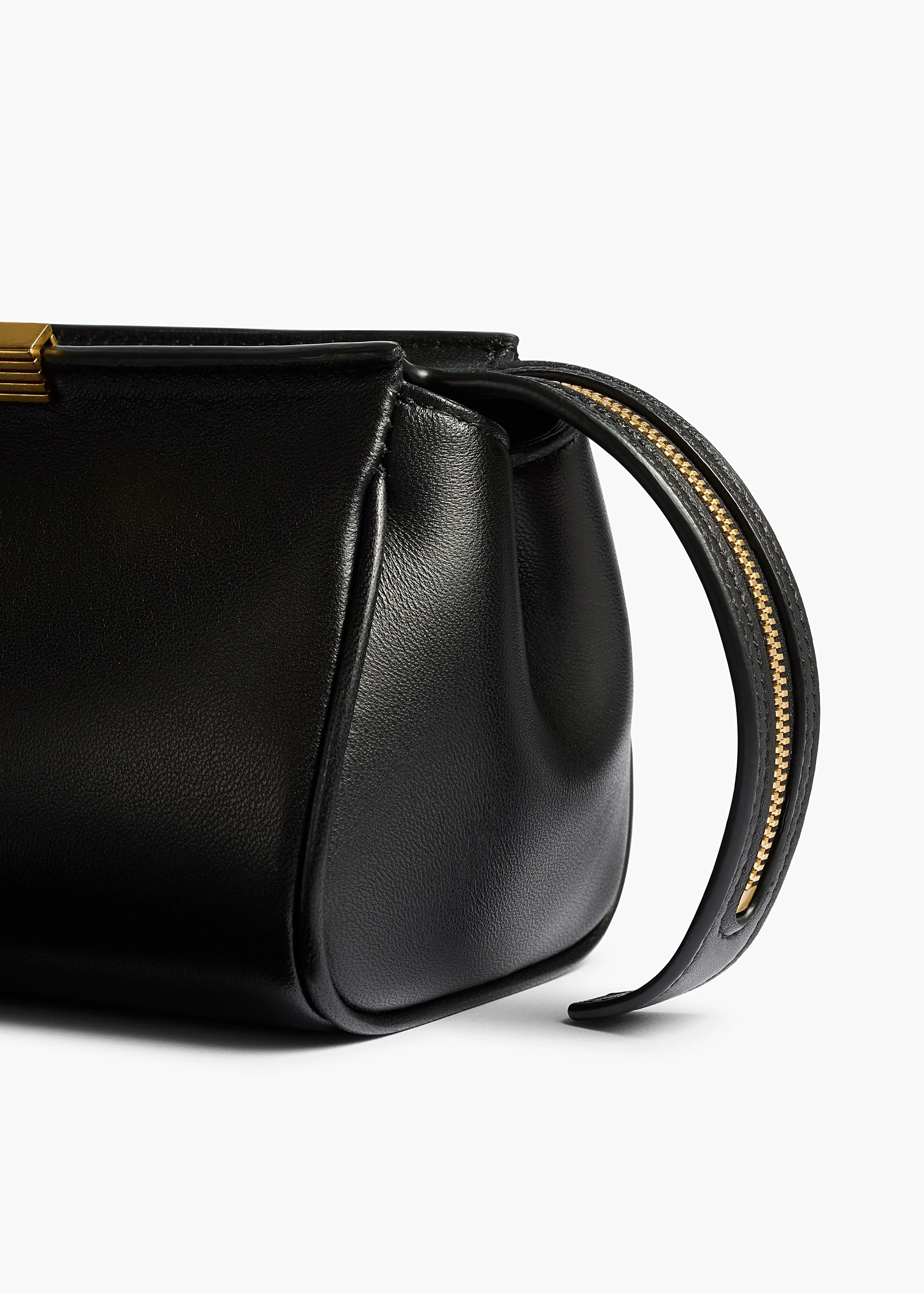 Donna Evening Clutch in Black Leather - Image 4