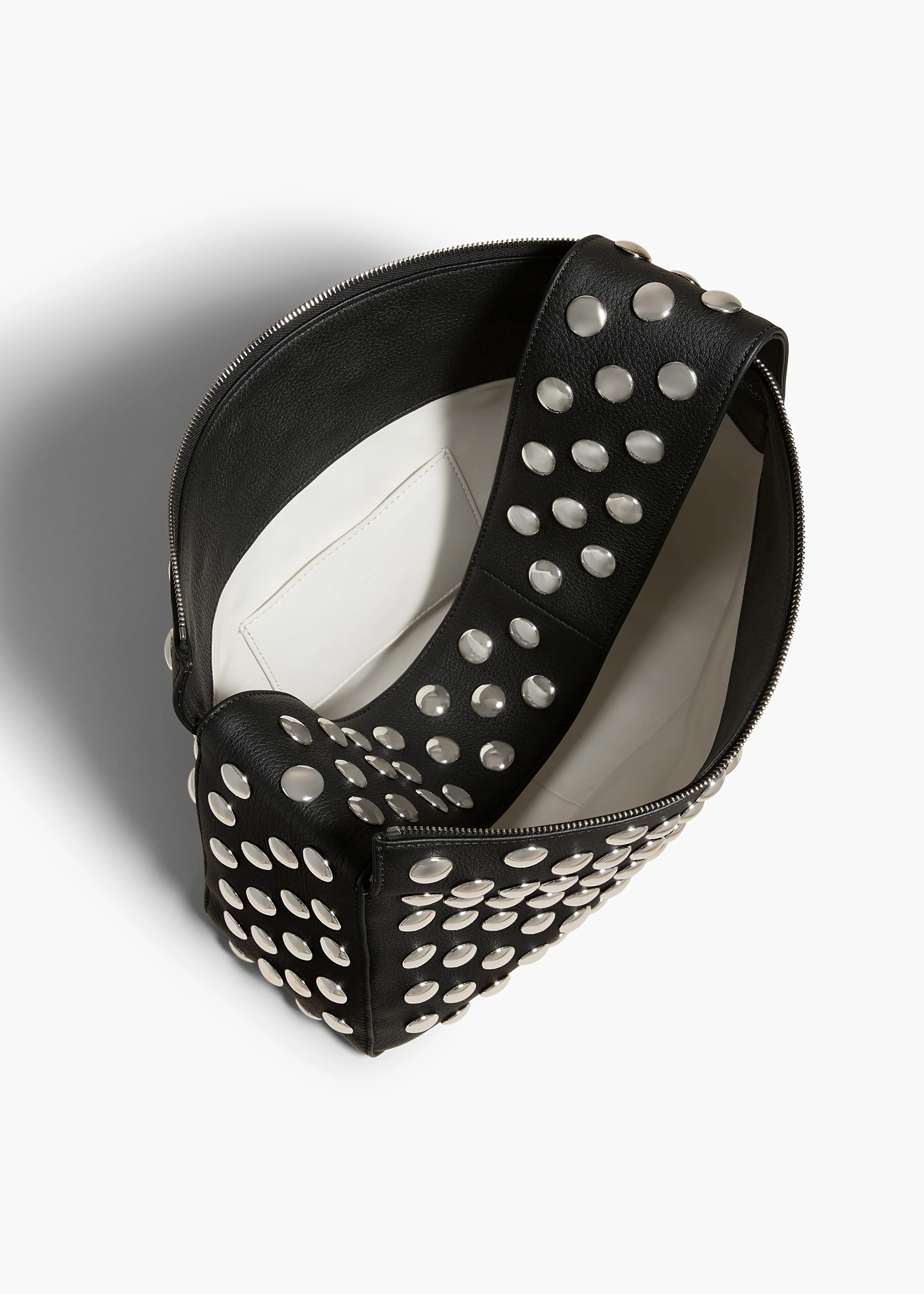 Elena Bag in Black Leather with Studs - Image 4
