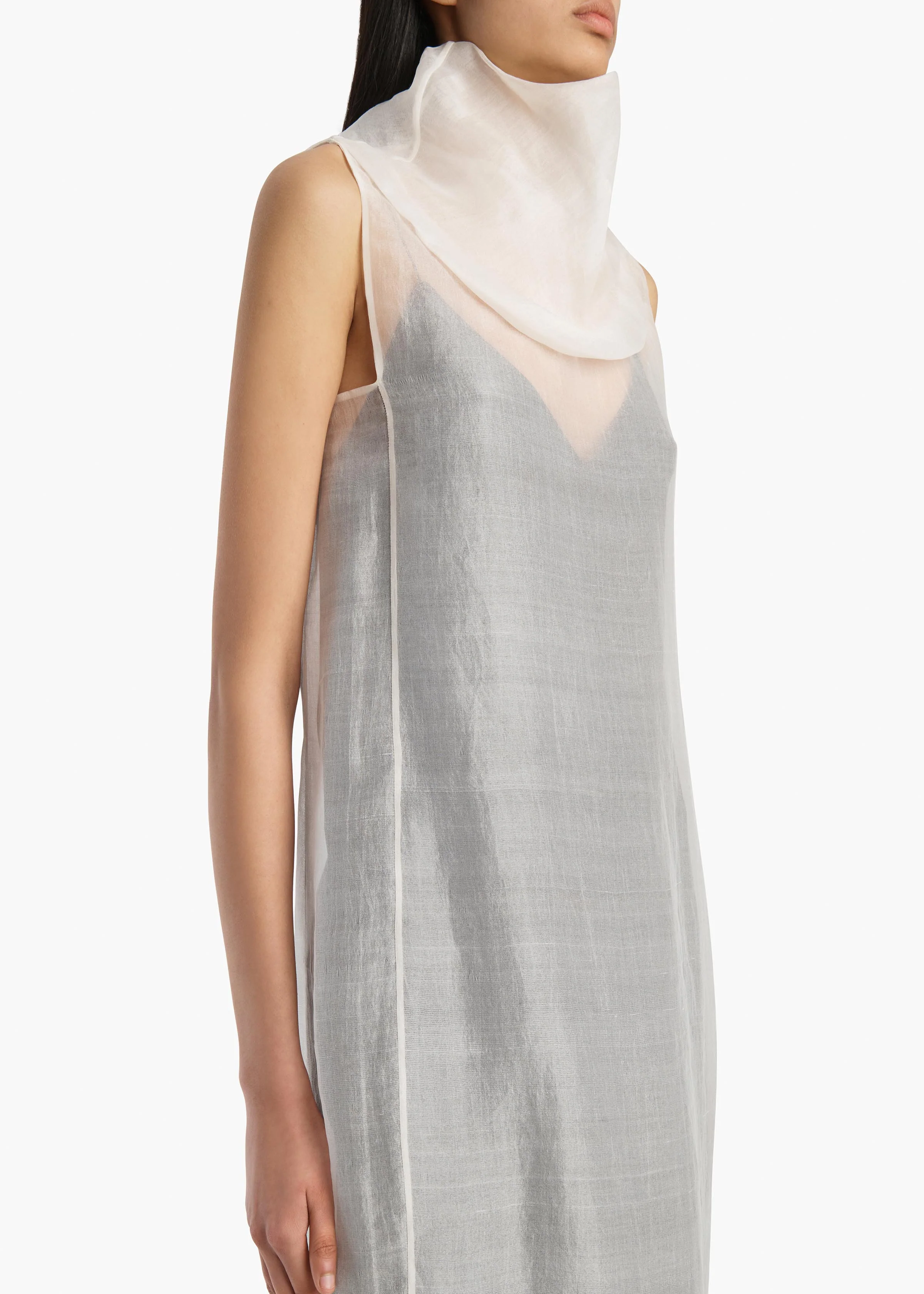 Elva Dress in Chalk - Image 5