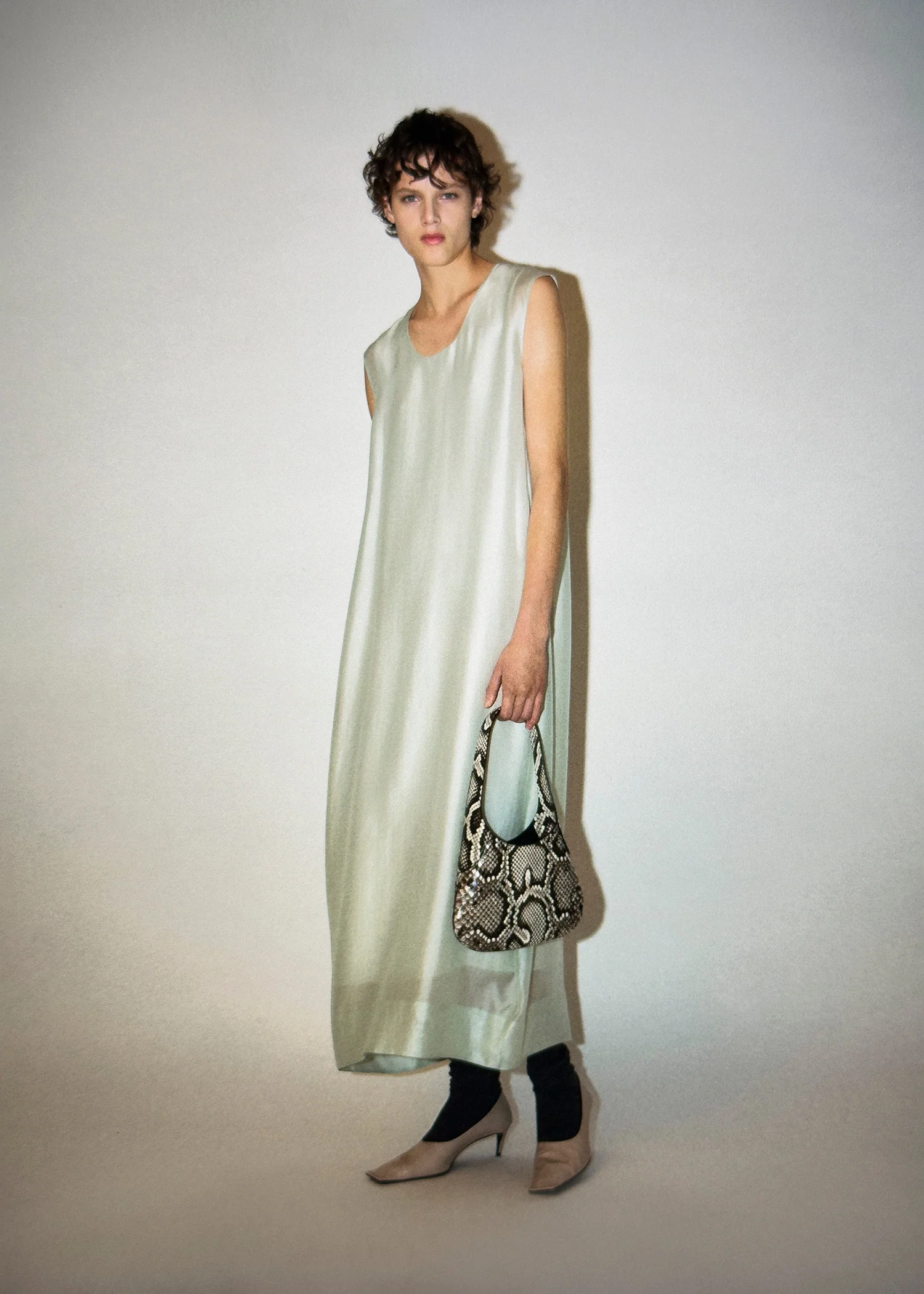 Grier Dress in Ice Green - Image 7
