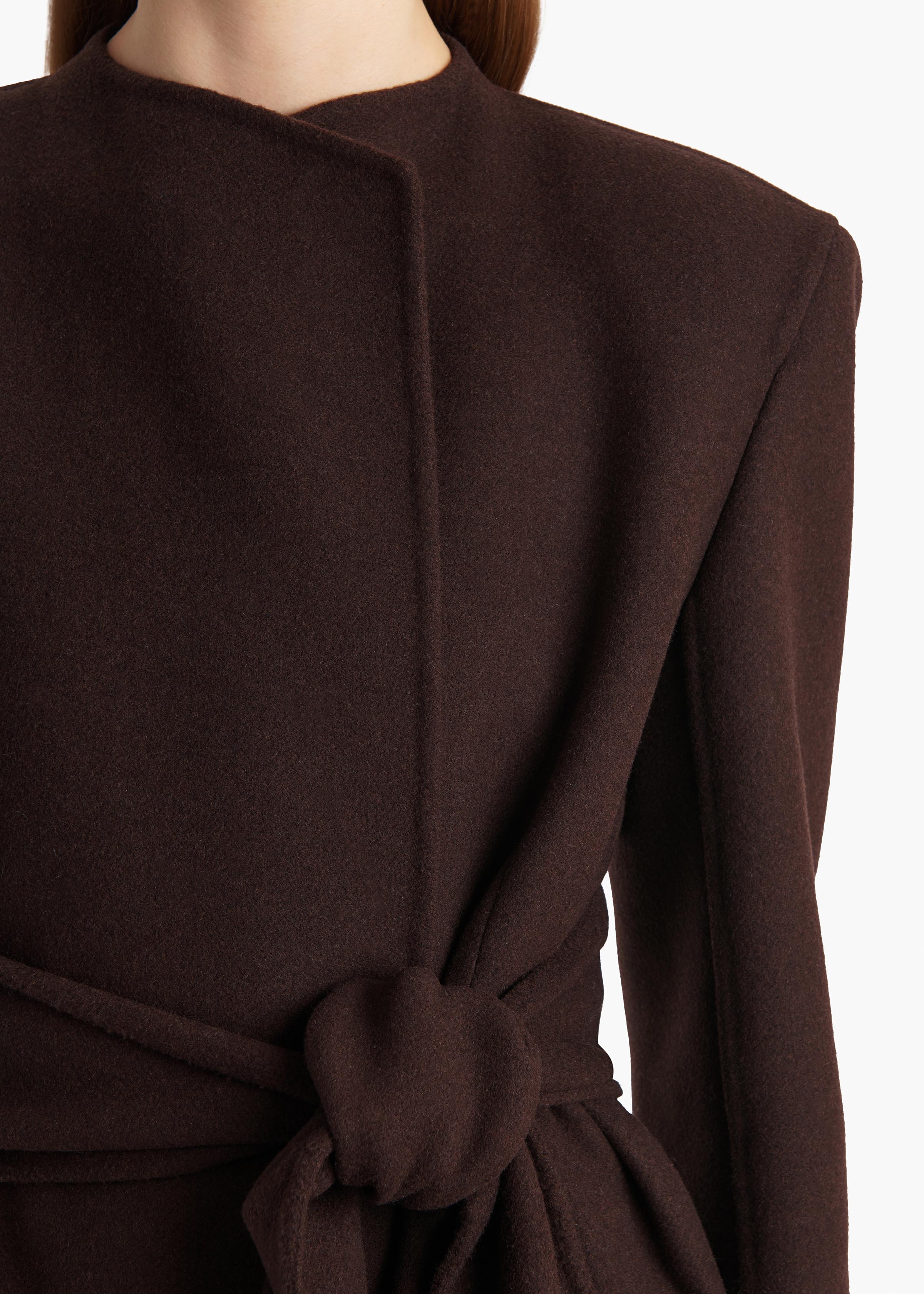 Jelson Coat in Dark Brown - Image 5