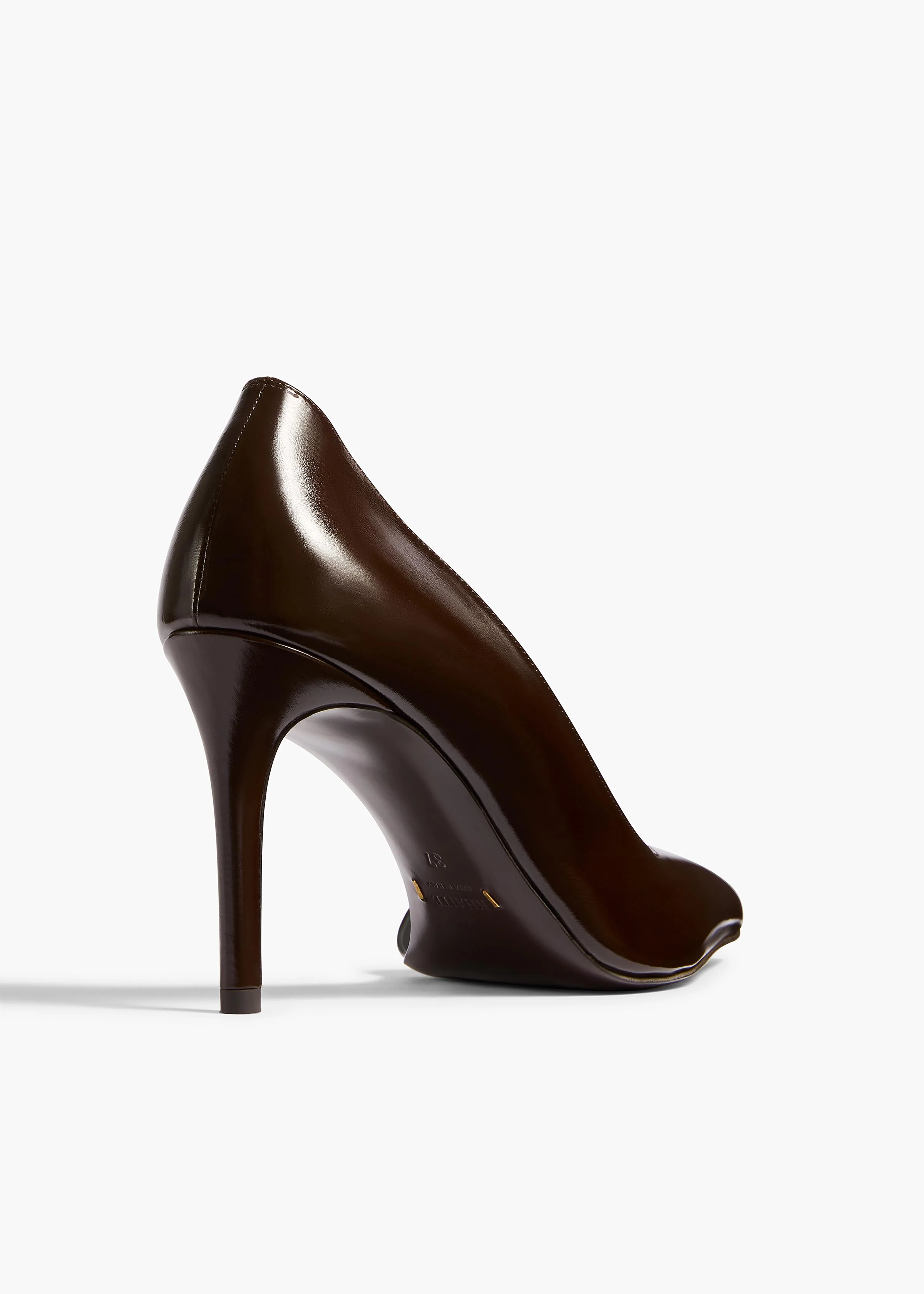 Jett D'Orsay Pump in Cacao Glazed Leather - Image 4