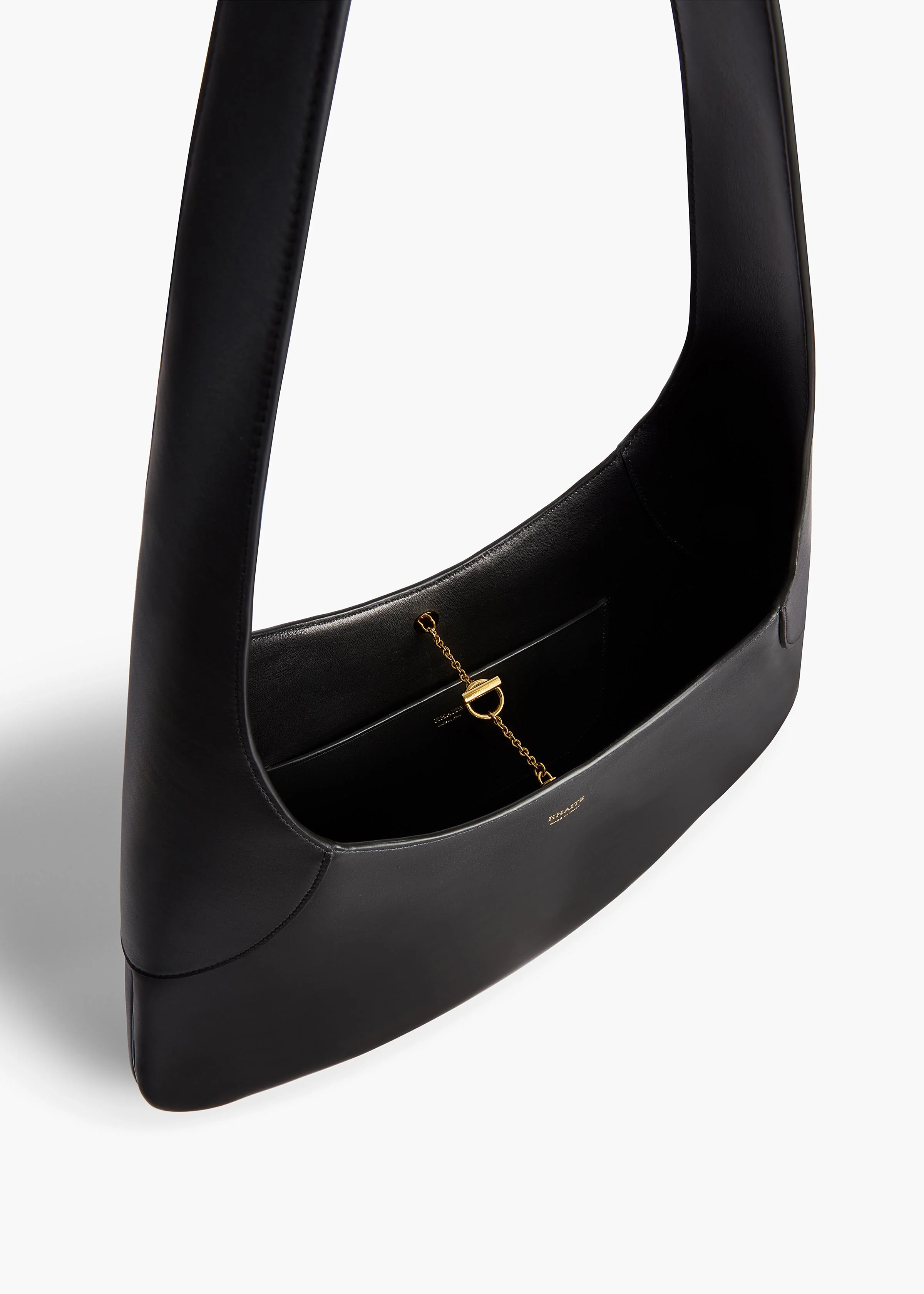 Large Joan Hobo in Black Leather - Image 3