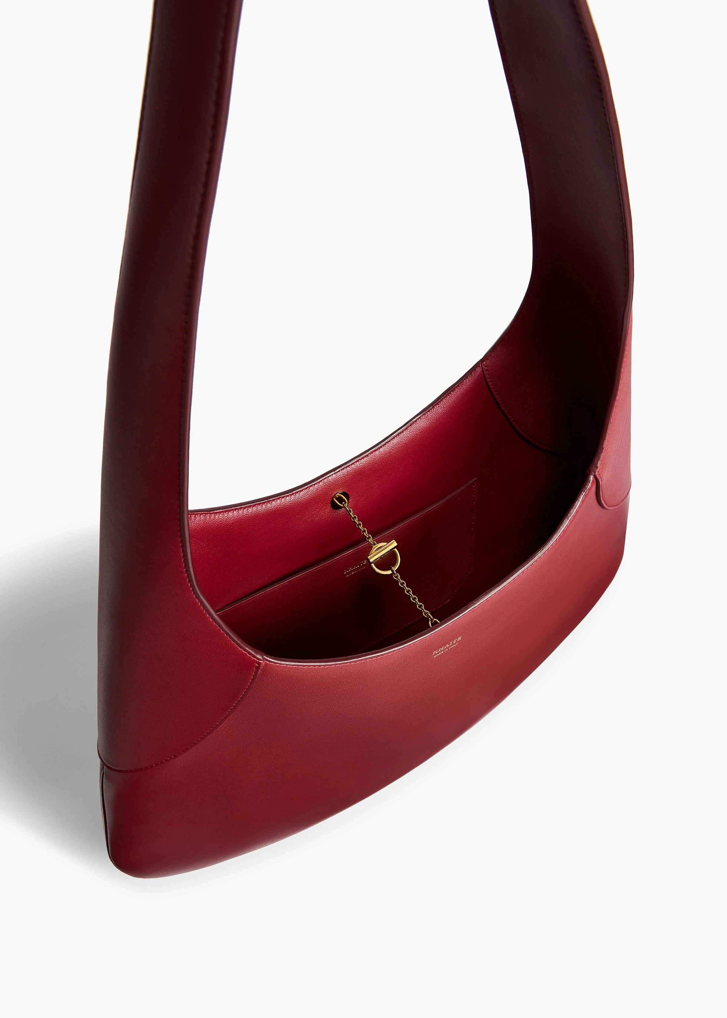 Large Joan Hobo in Oxblood Leather - Image 3