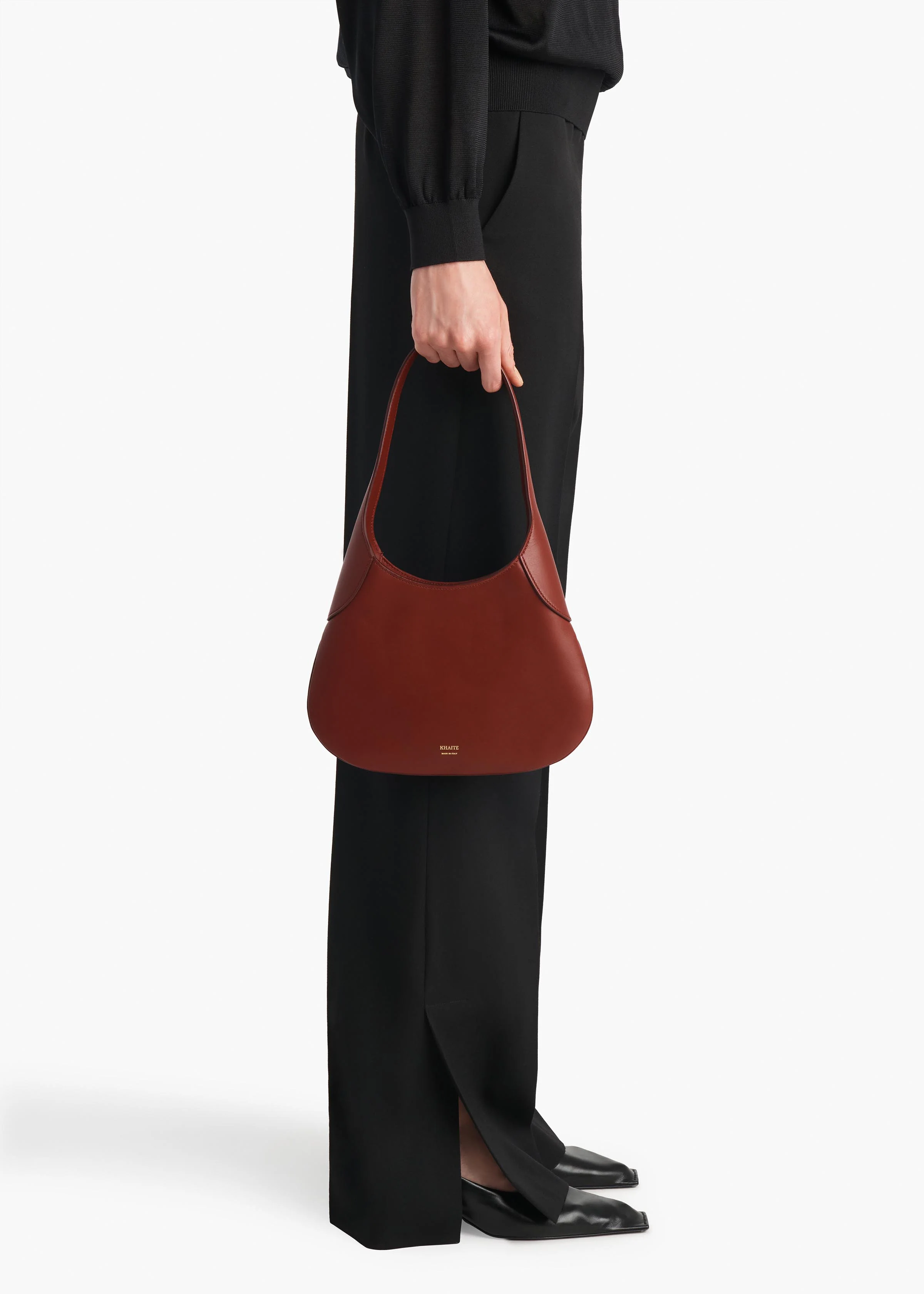 Small Joan Hobo in Oxblood - Image 5
