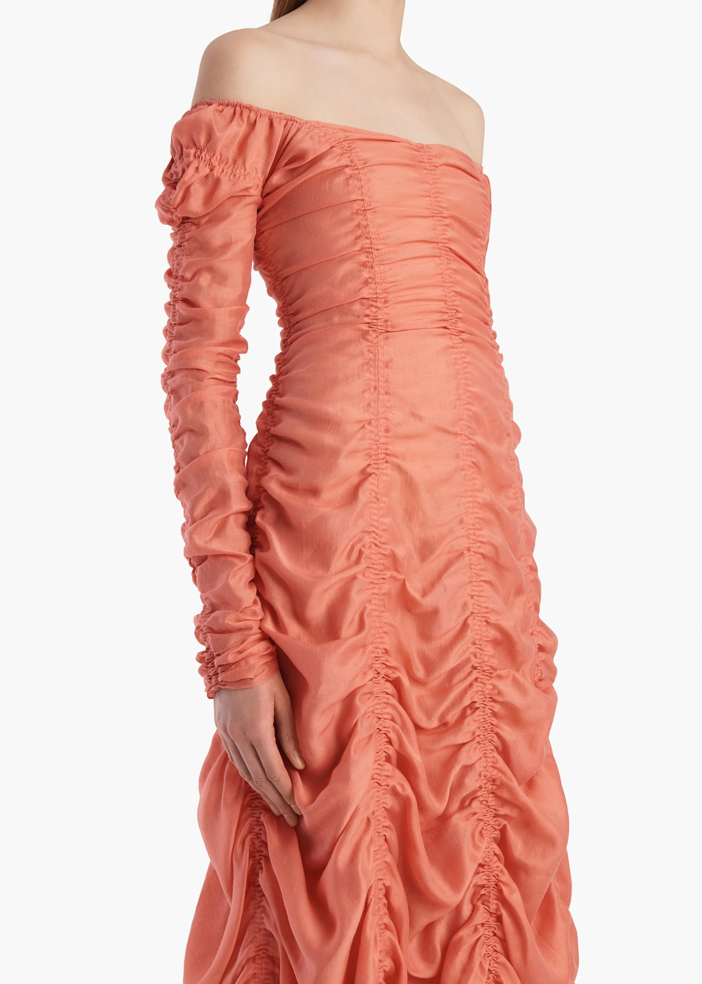 Judith Dress in Coral - Image 4