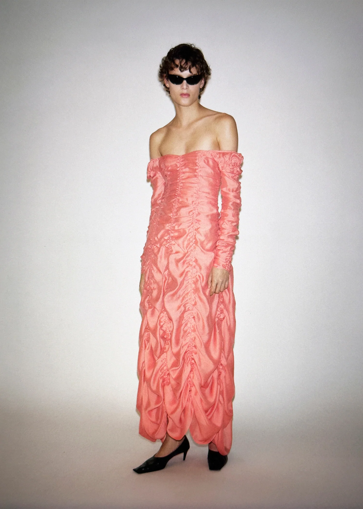 Judith Dress in Coral - Image 6