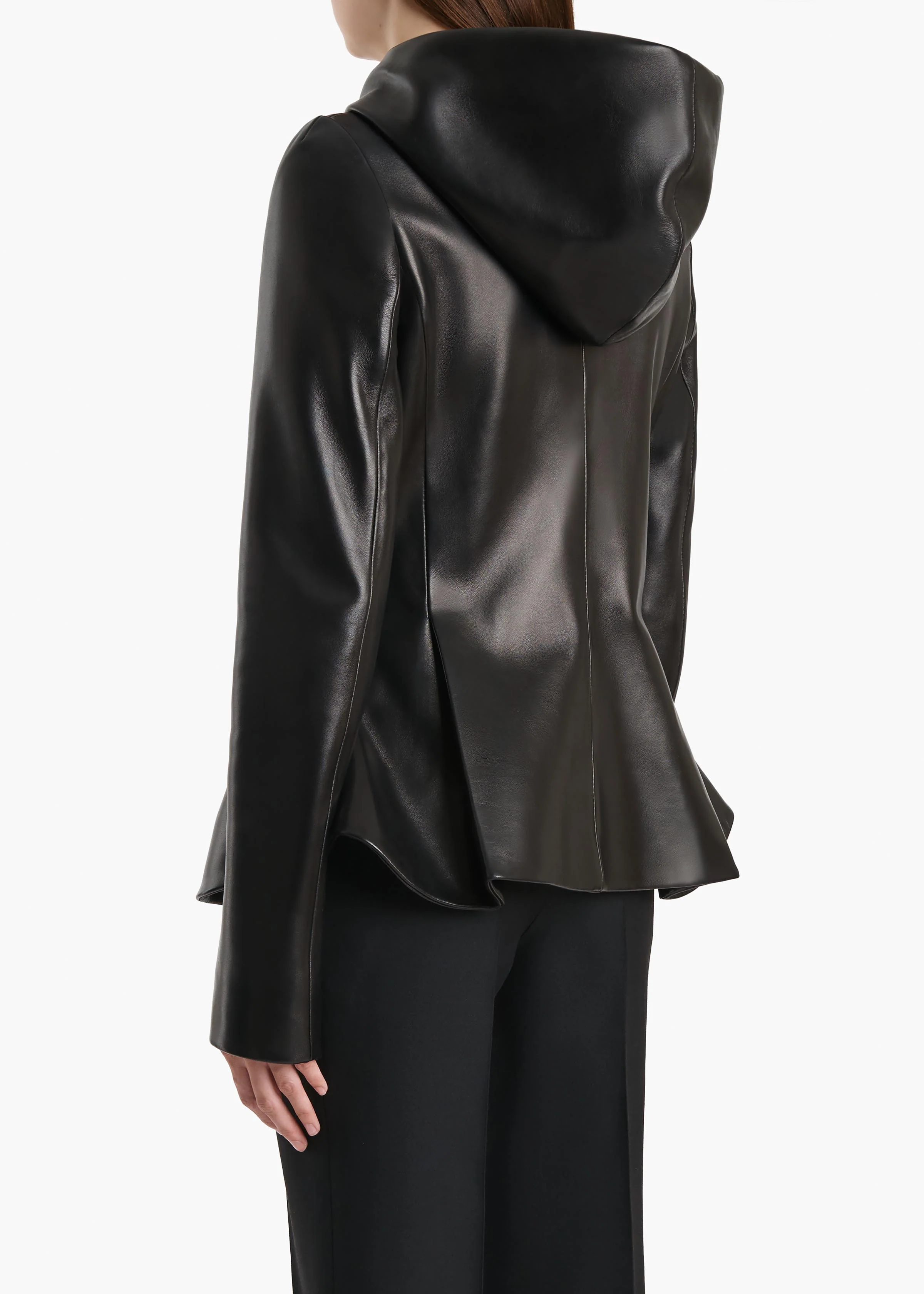 June Jacket in Black Leather - Image 4