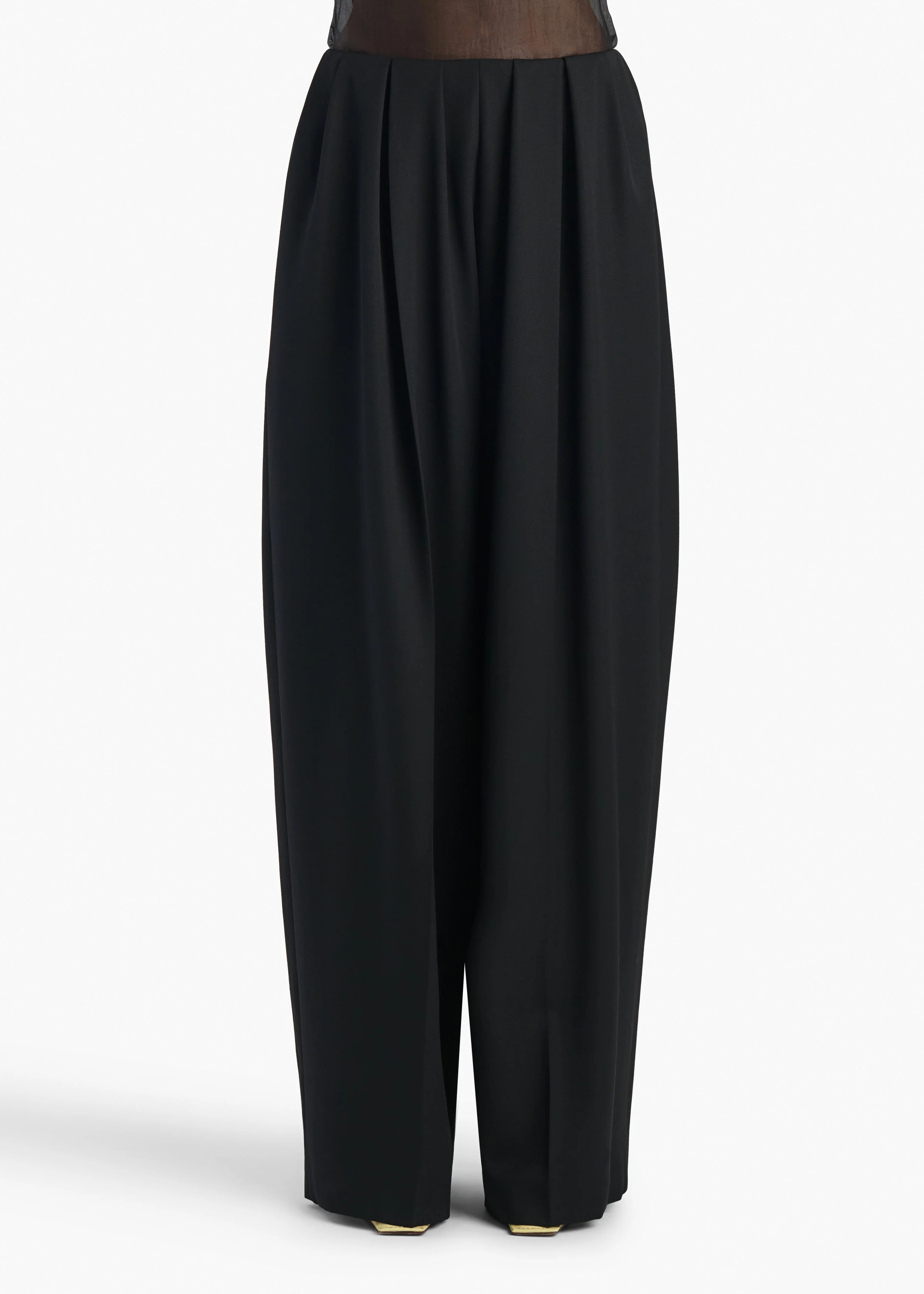 Kaia Pant in Black Wool - Image 3