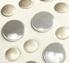Livia Bag in Optic White Leather with Silver Studs - Image 5