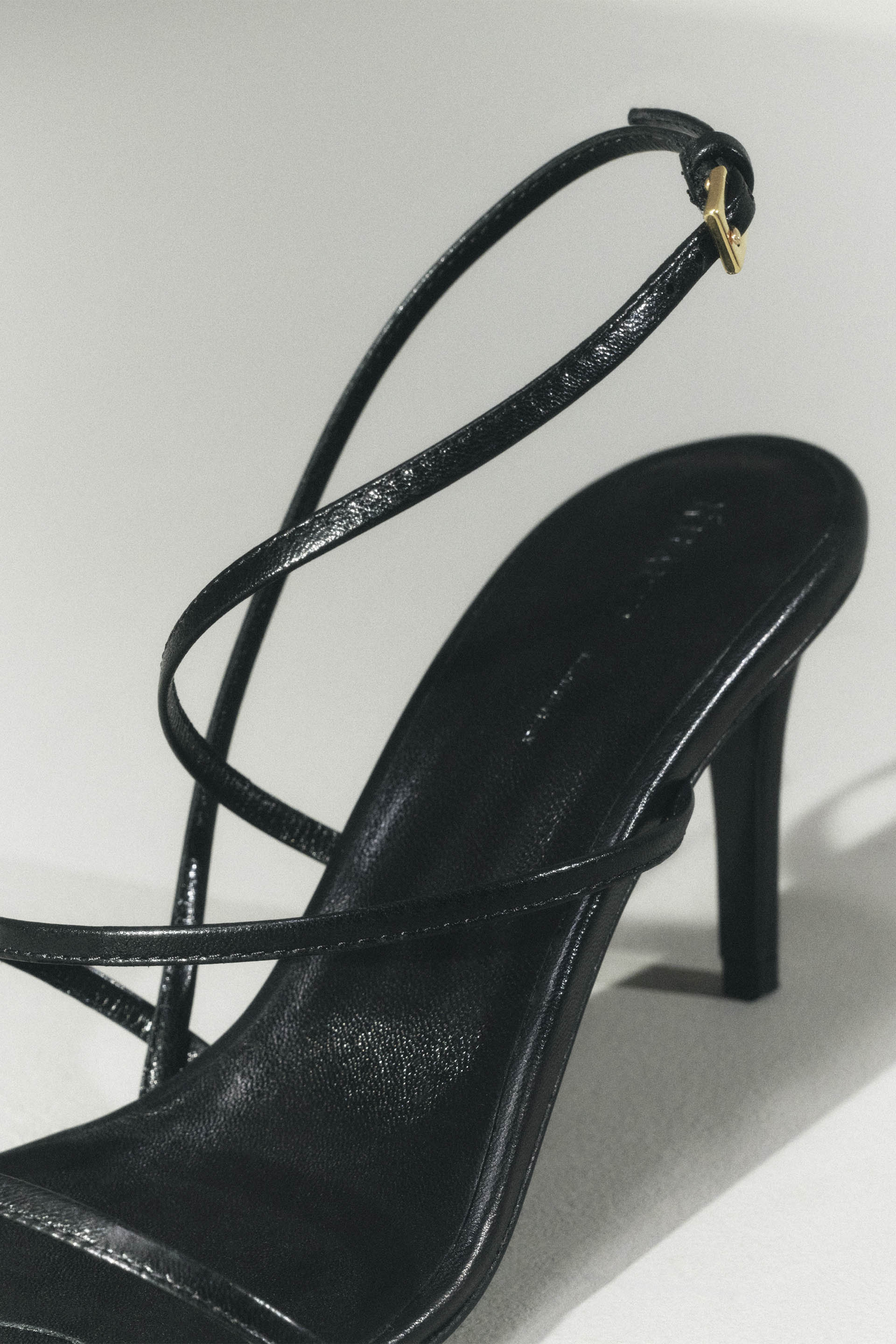 Loop Sandal in Black Leather - Image 6