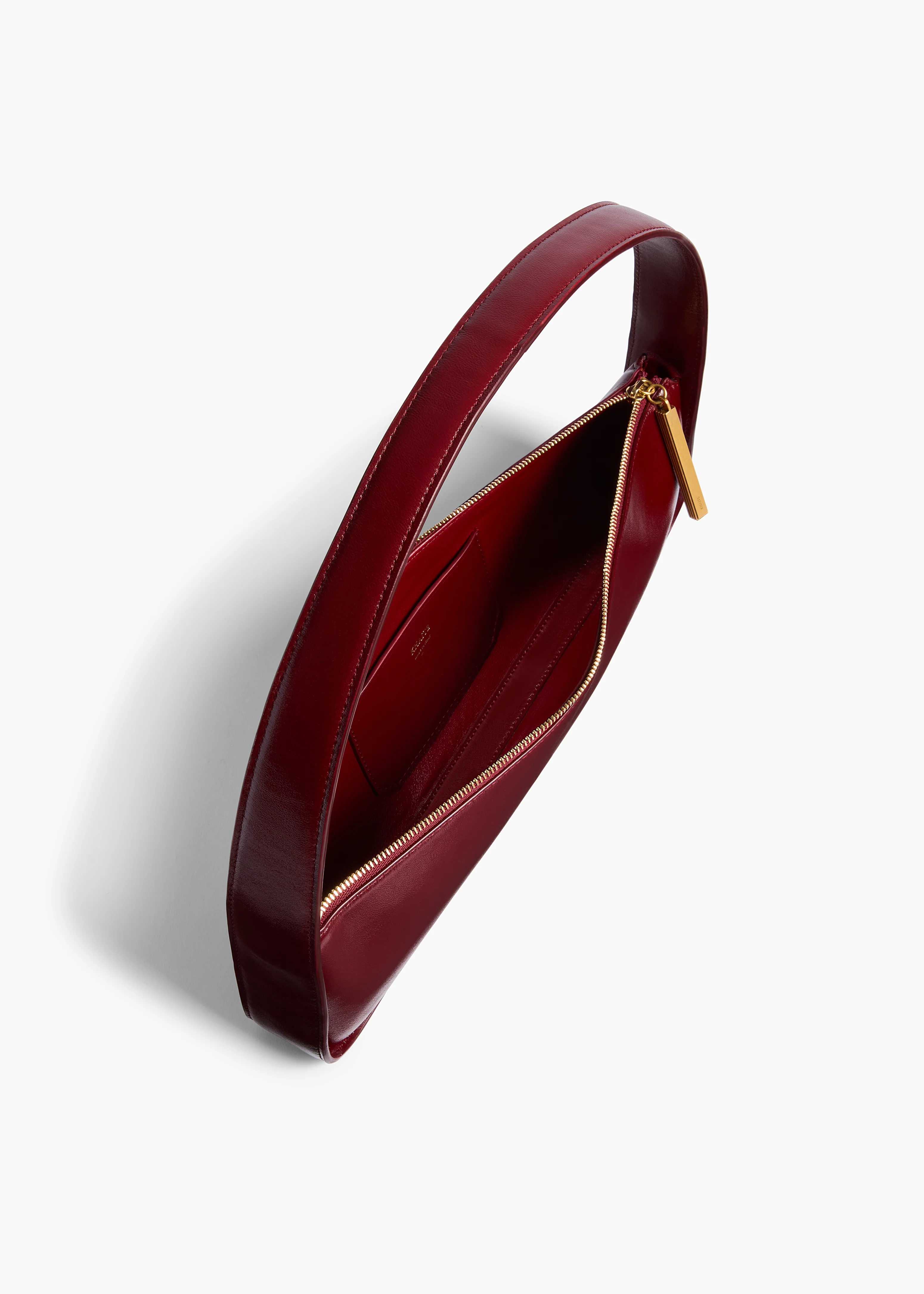 Lori Baguette Bag in Bordeaux Crackle Patent Leather - Image 3