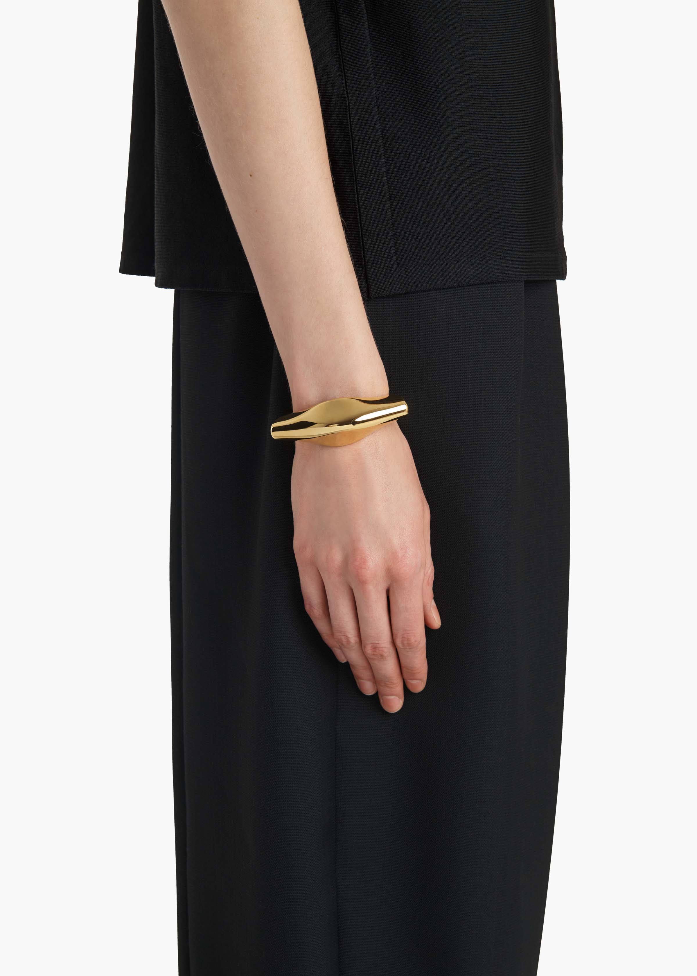 Lotus Cuff in Gold - Image 3