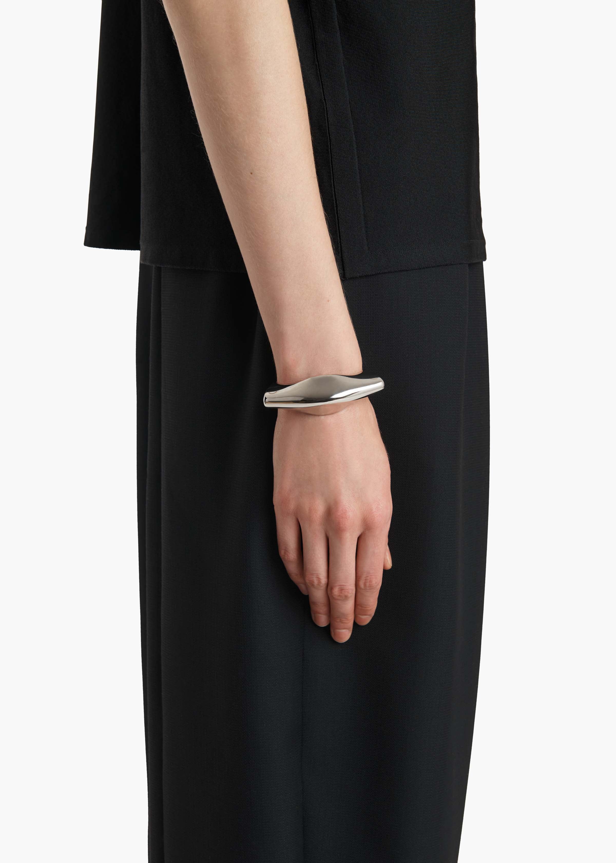 Lotus Cuff in Silver - Image 3