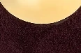 Medium Lotus Earrings in Gold with Rouge Noir - Image 3