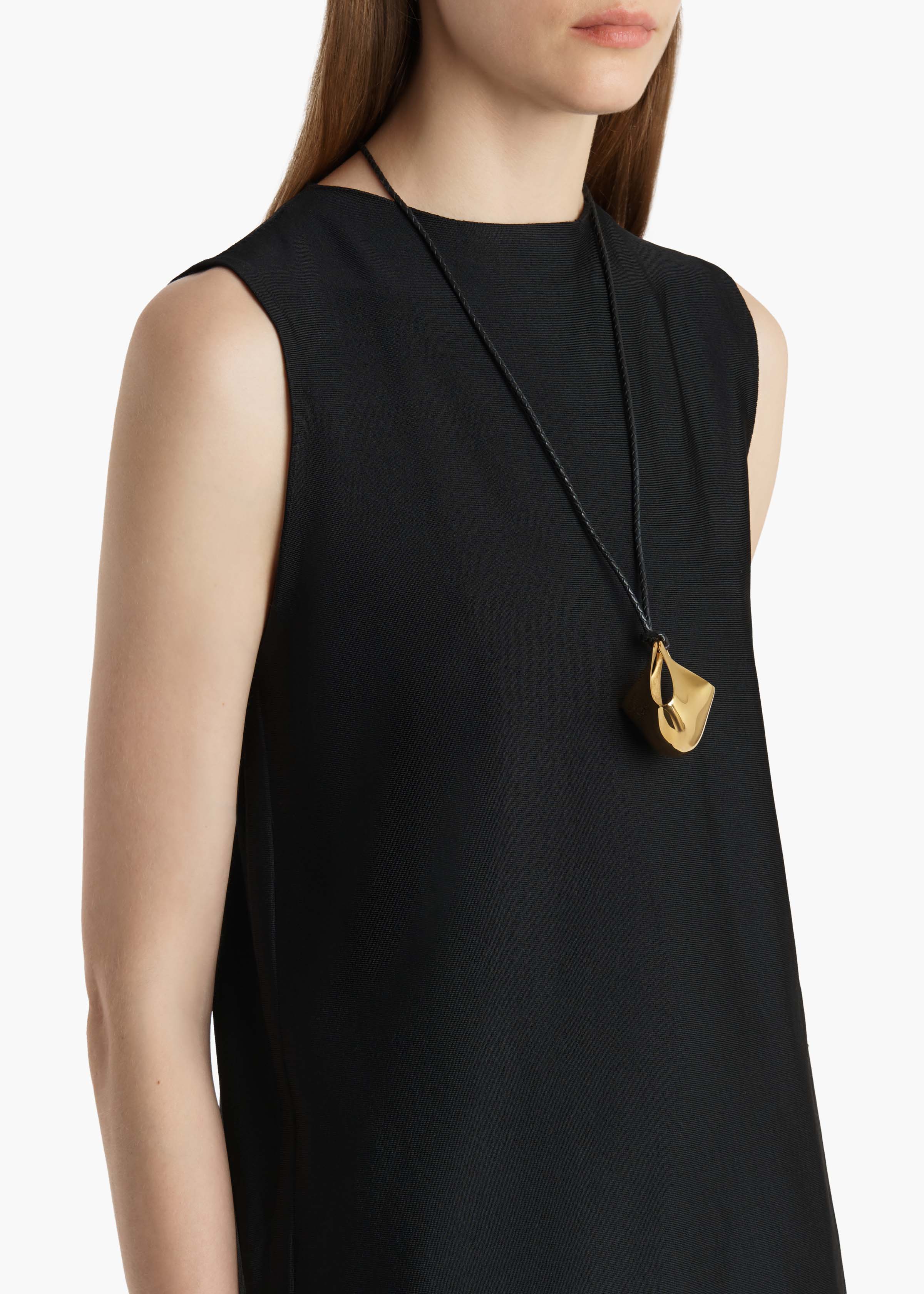 Medium Lotus Pendant in Gold - Image 3