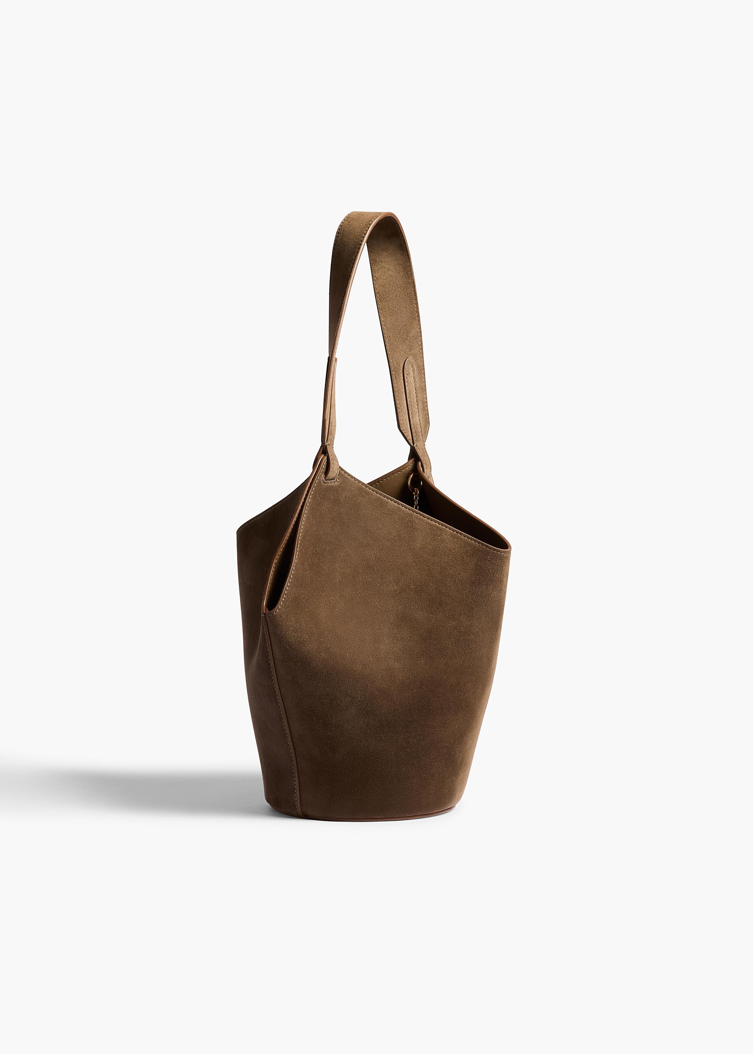 Mini Lotus Tote in Cedar Suede - Image 2