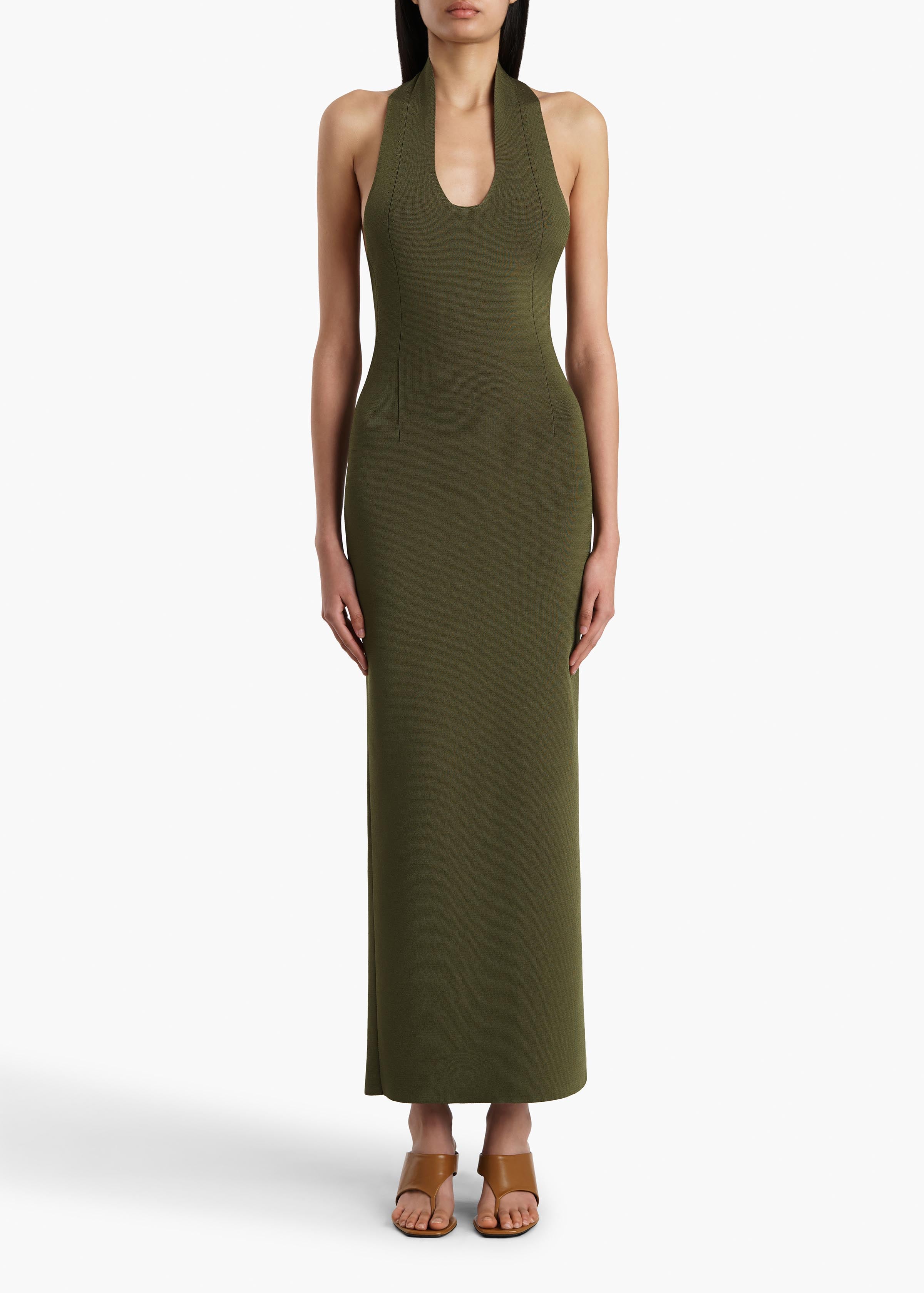 Mahi Dress in Olive - Image 3