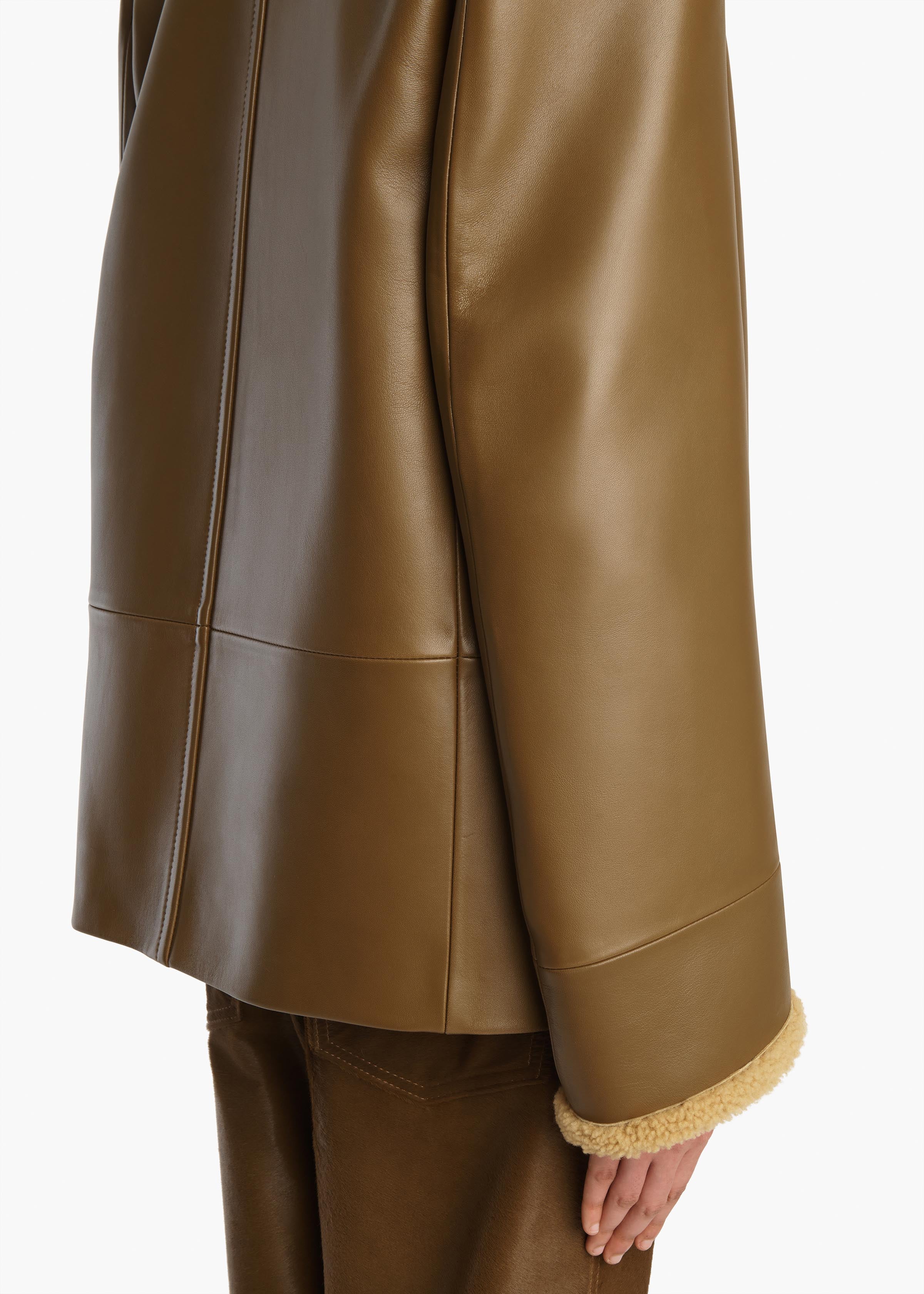 Marlot Coat in Dark Olive - Image 6