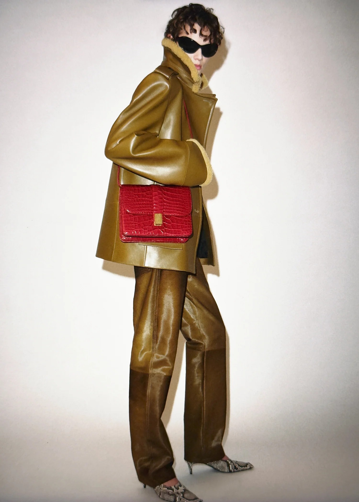 Marlot Coat in Dark Olive - Image 7