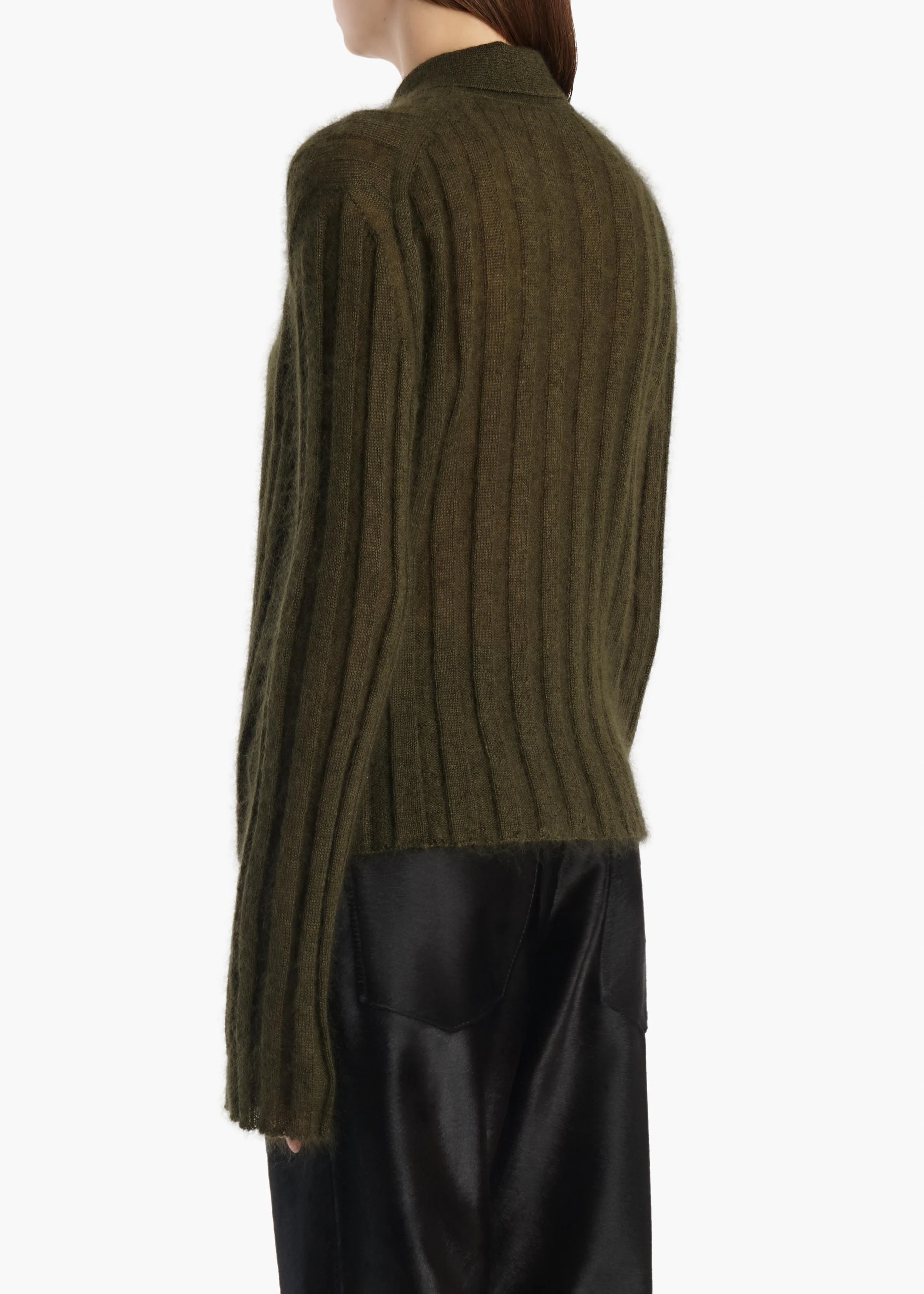Meadow Sweater in Dark Olive - Image 4