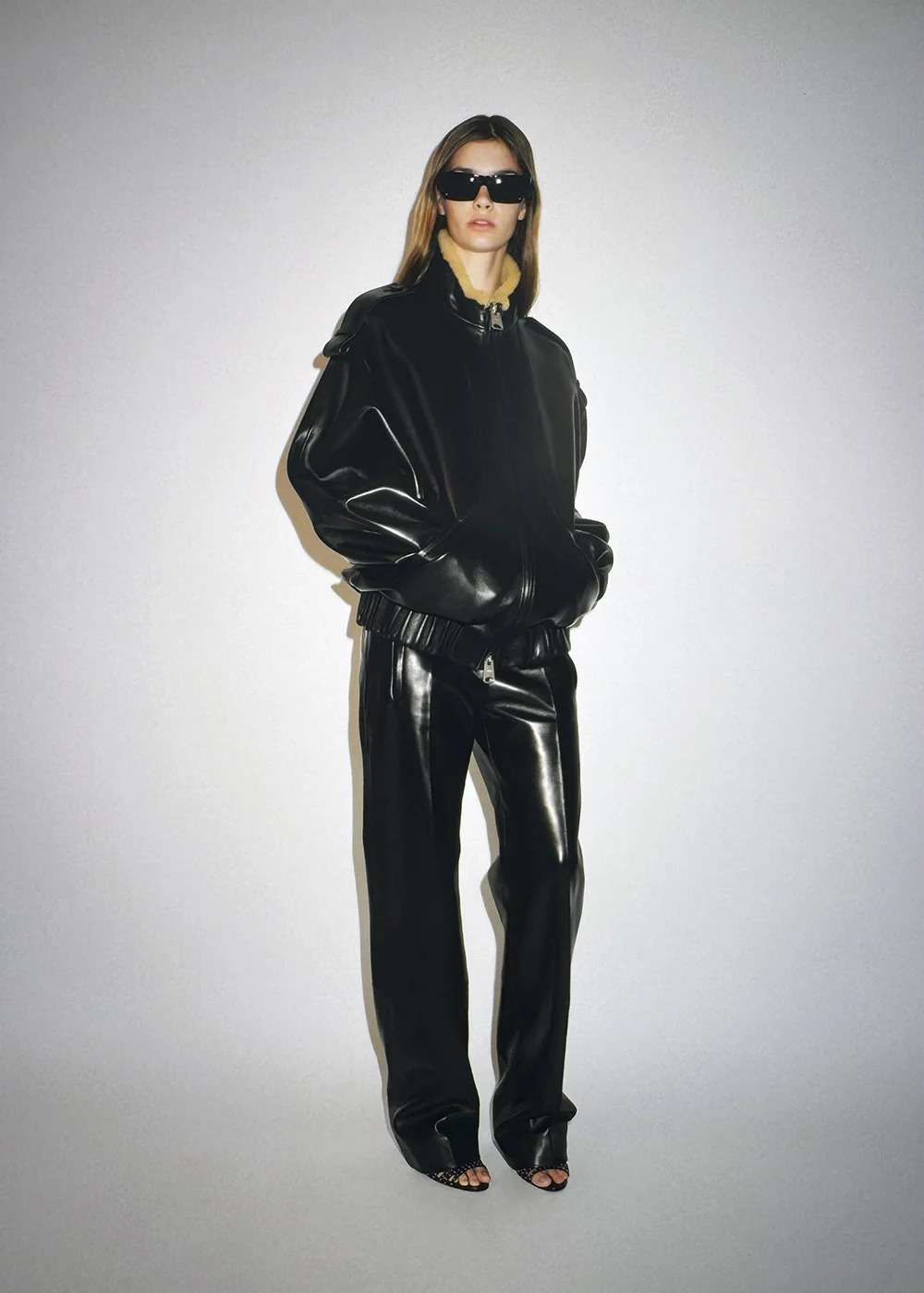 Miles Pant in Black Leather - Image 7