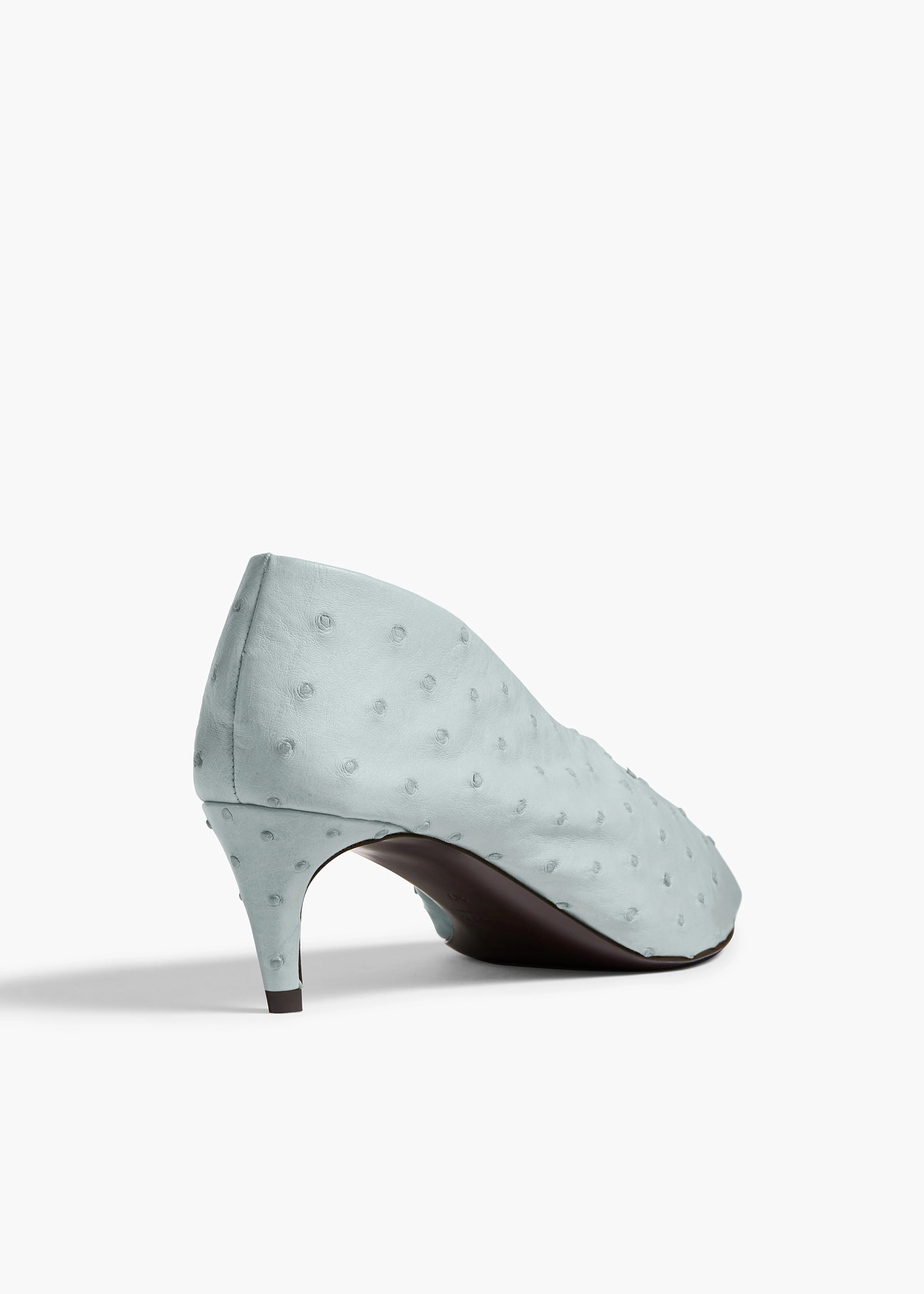 Miriam Low Pump in Frost Ostrich - Image 4