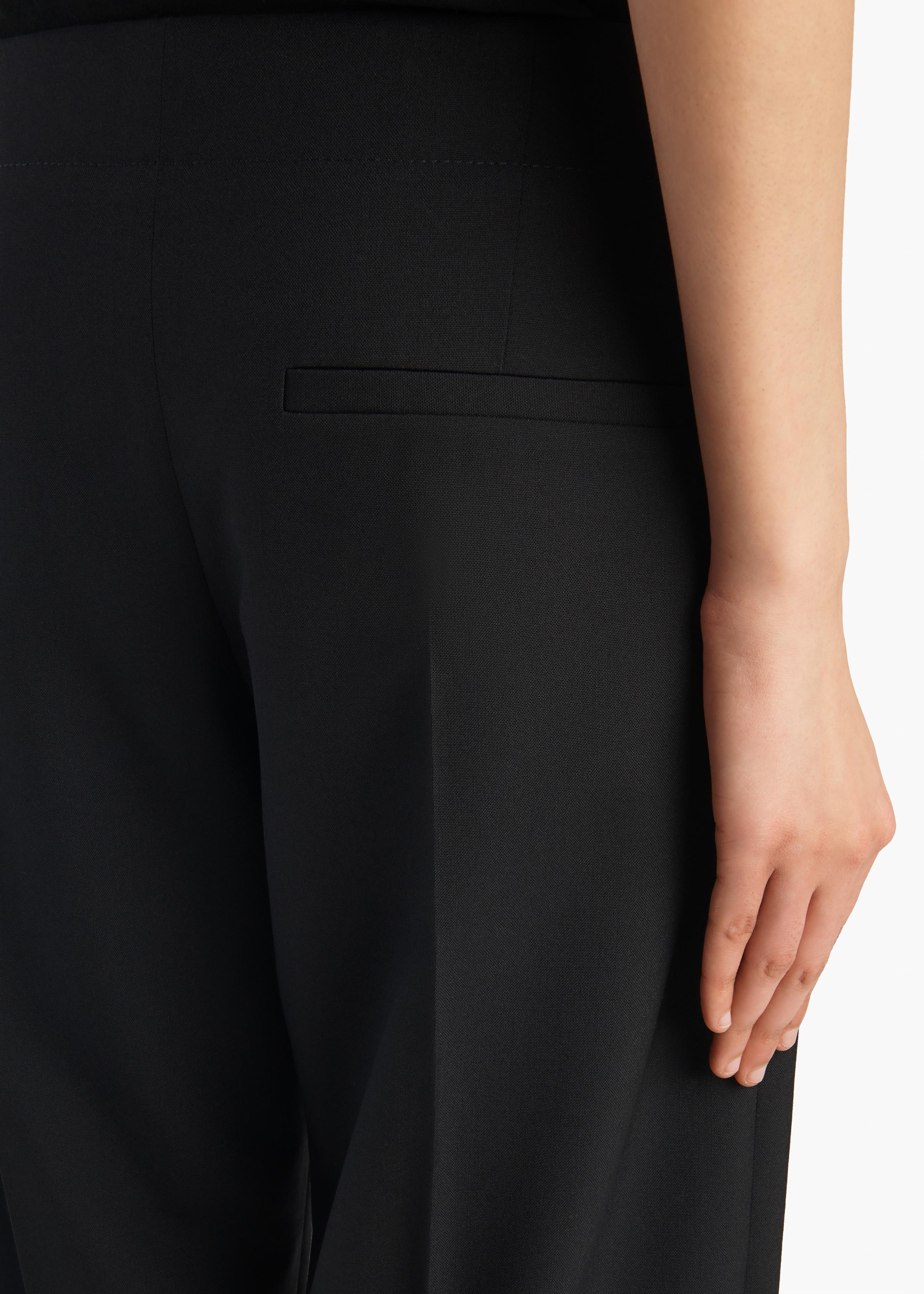 Mita Pant in Black Wool - Image 6