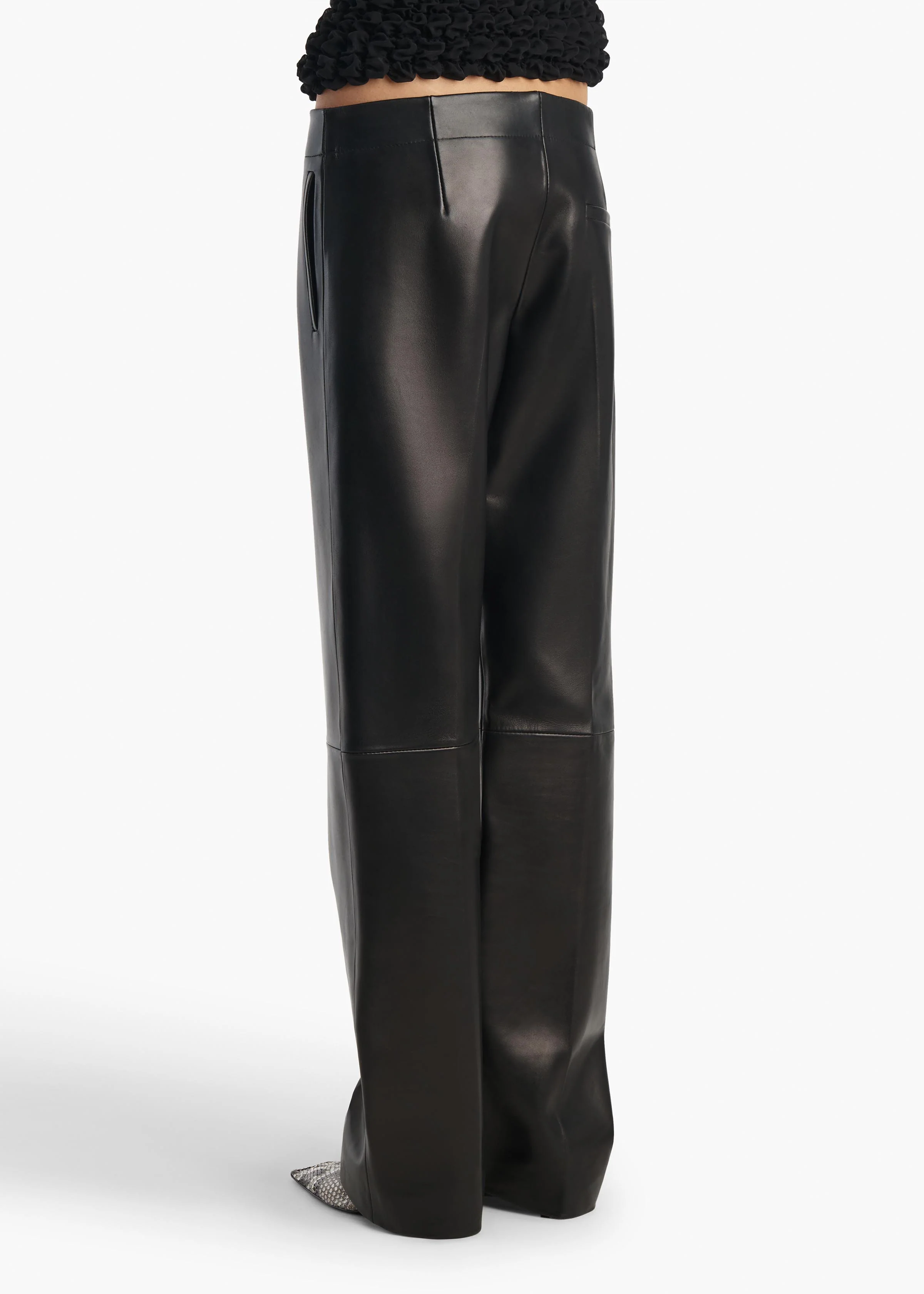 Mita Pant in Black Leather - Image 4
